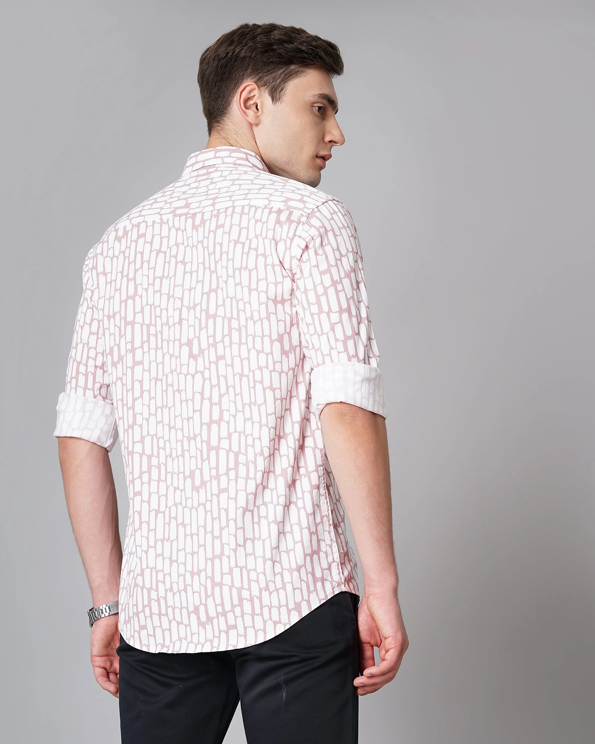 Men Milano Pink Shirt - Image 3
