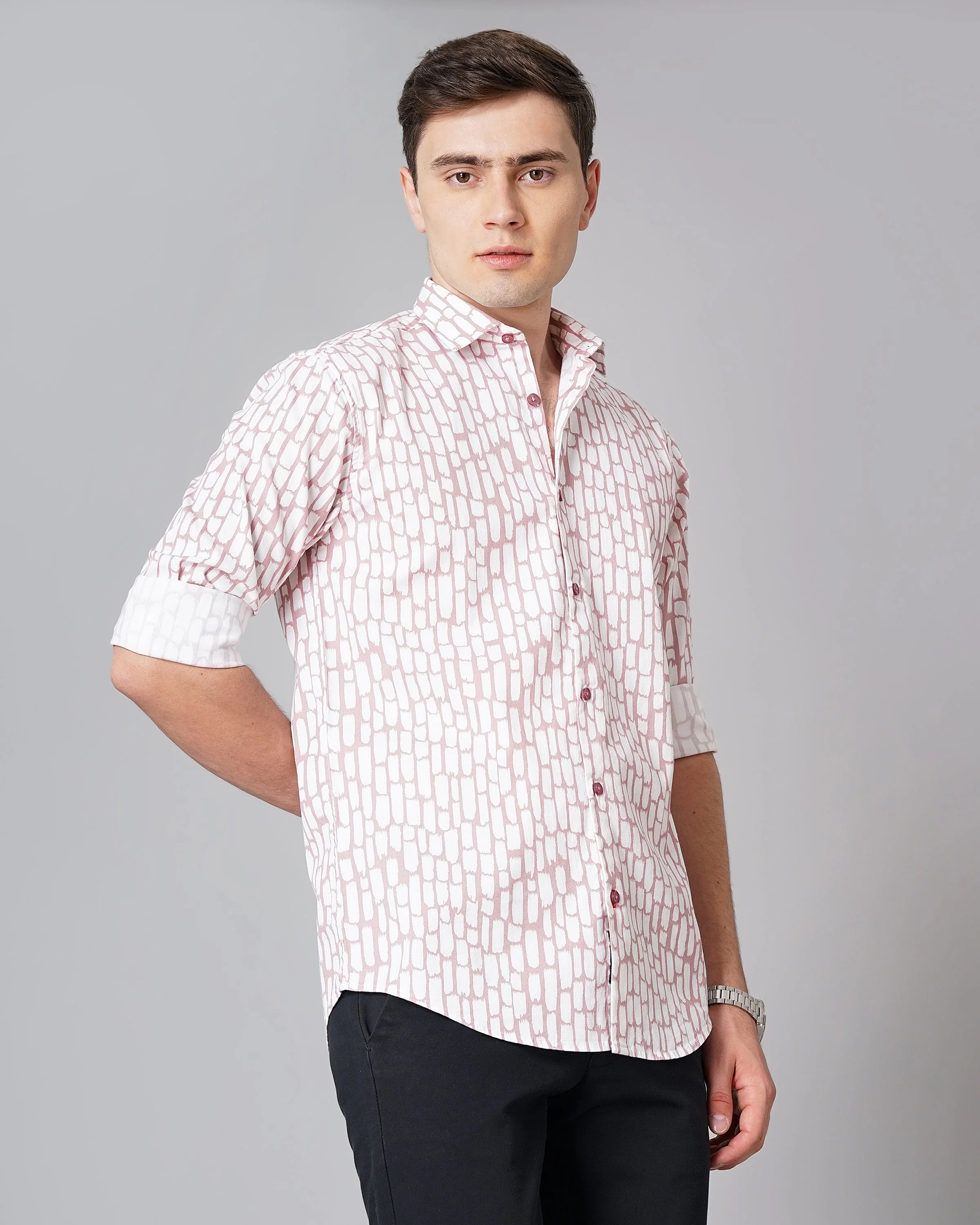 Men Milano Pink Shirt - Image 5