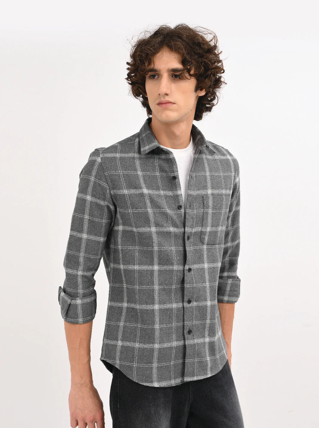 Men Grey Shirt - Image 2