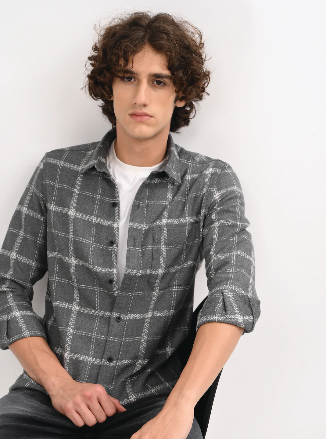 Men Grey Shirt - Image 3