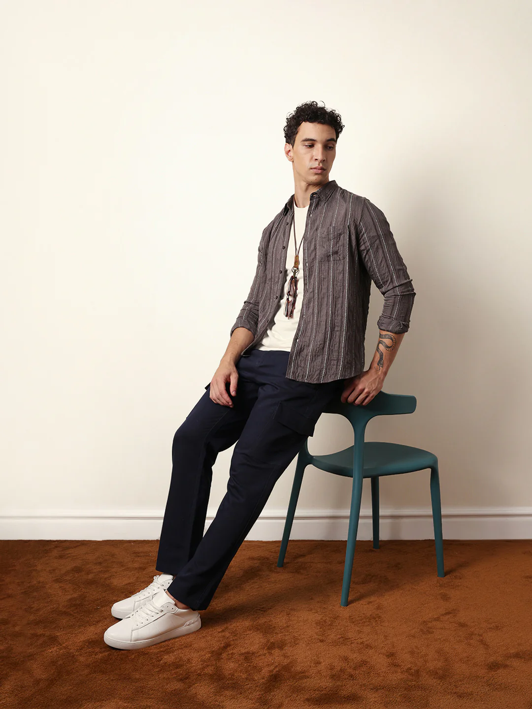 Men Modern Fit Casual Shirt - Image 2