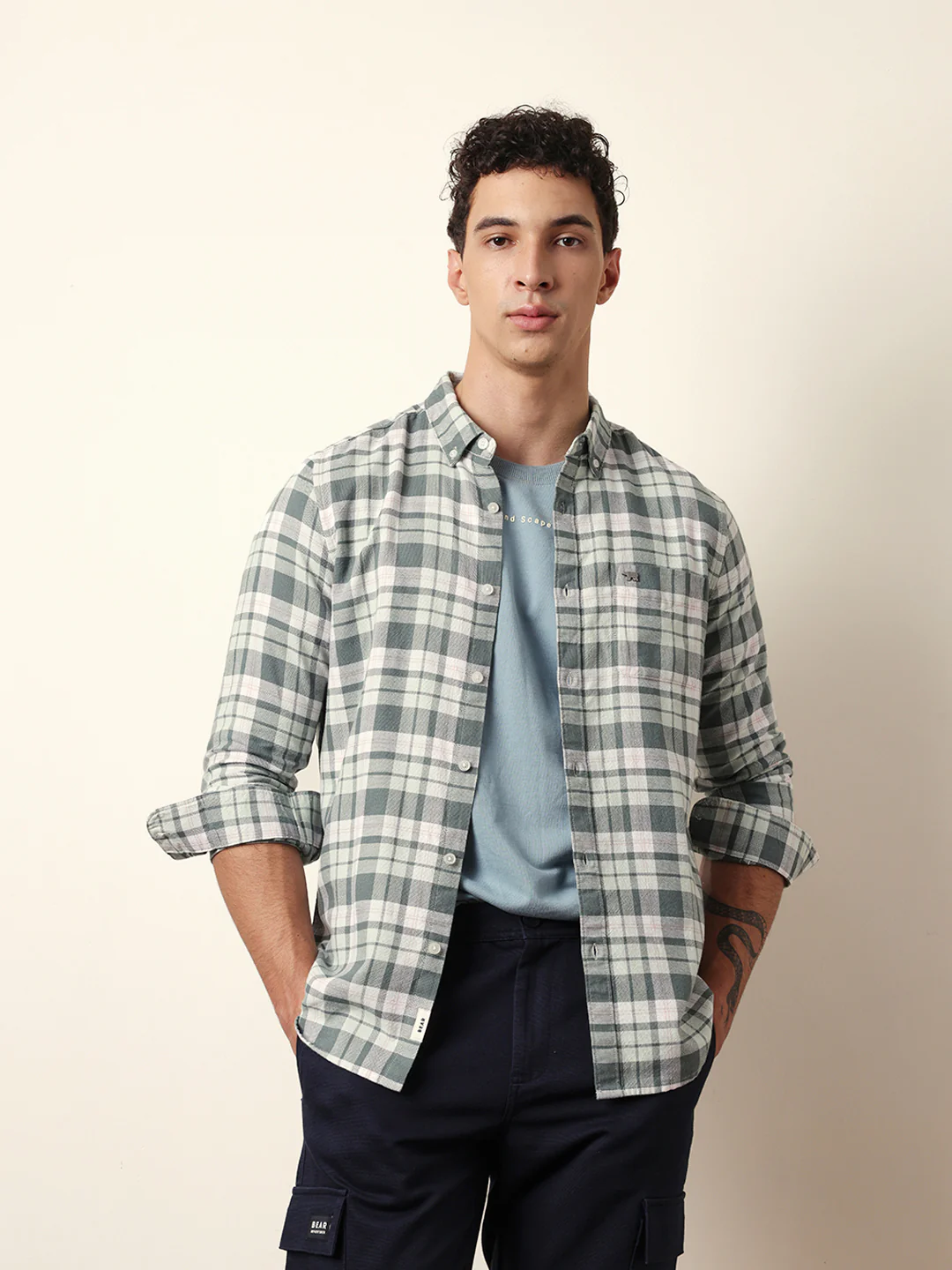 Men Modern Fit Casual Shirt - Image 3