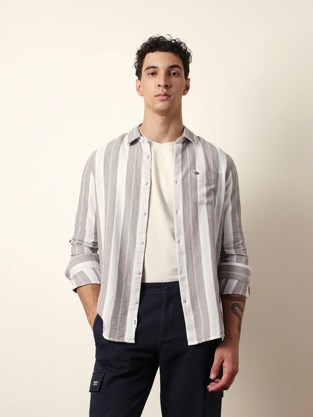 Men Modern Fit Casual Shirt - Image 3