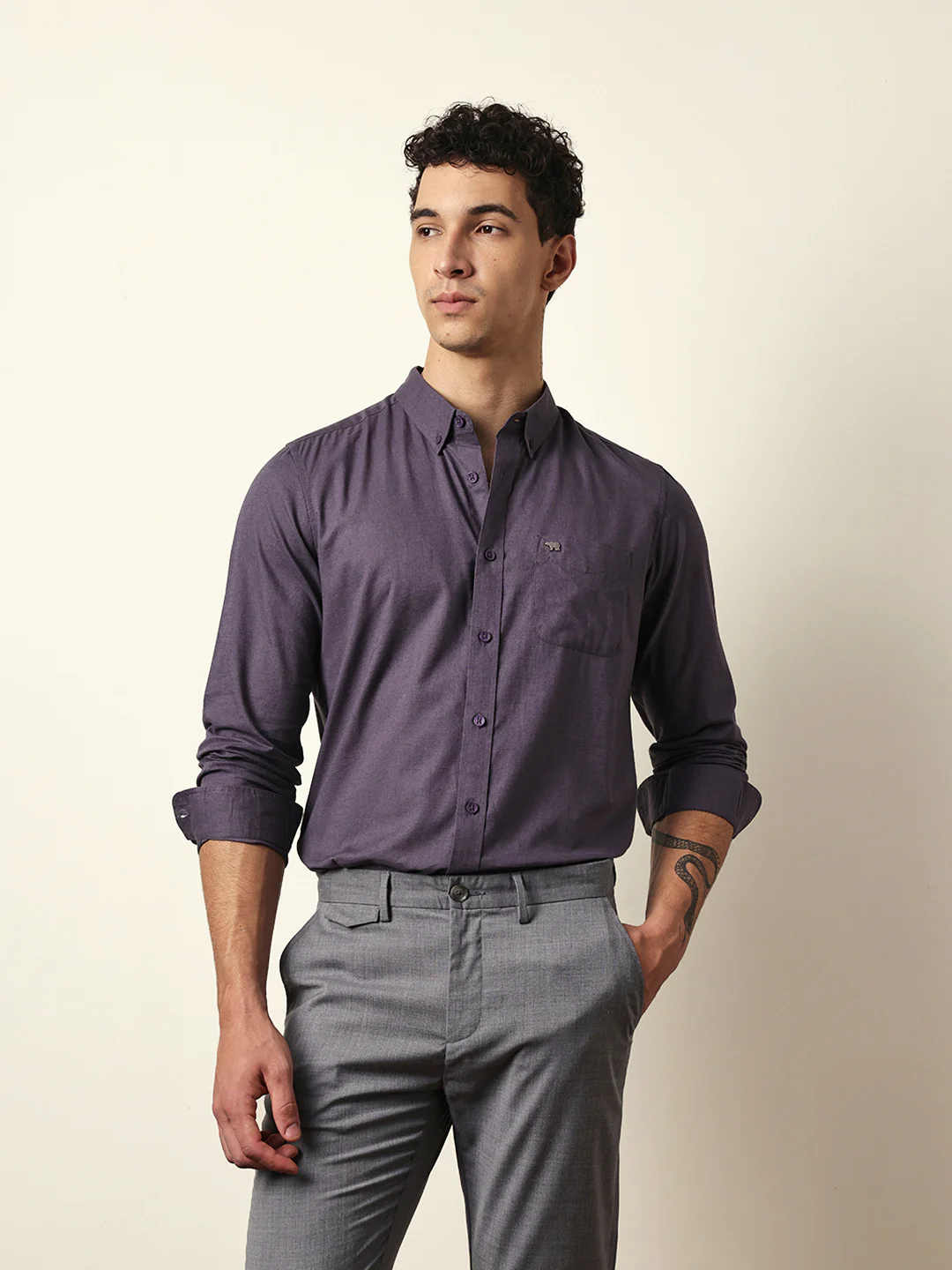 Men Modern Fit Casual Shirt - Image 3