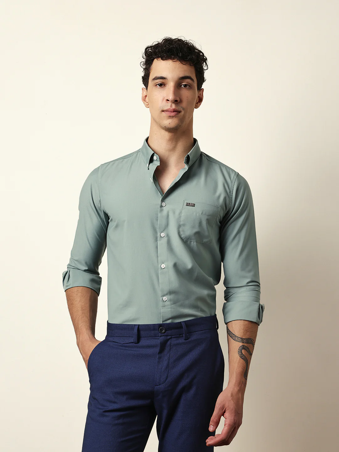 Men Modern Fit Casual Shirt - Image 3
