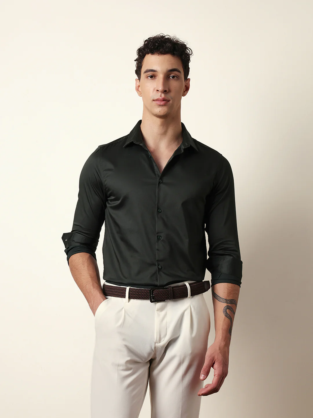 Men Modern Fit Casual Shirt - Image 3