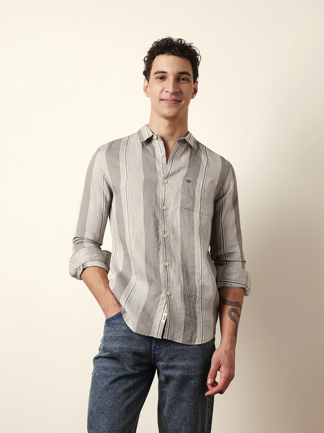 Men Modern Fit Casual Shirt - Image 3