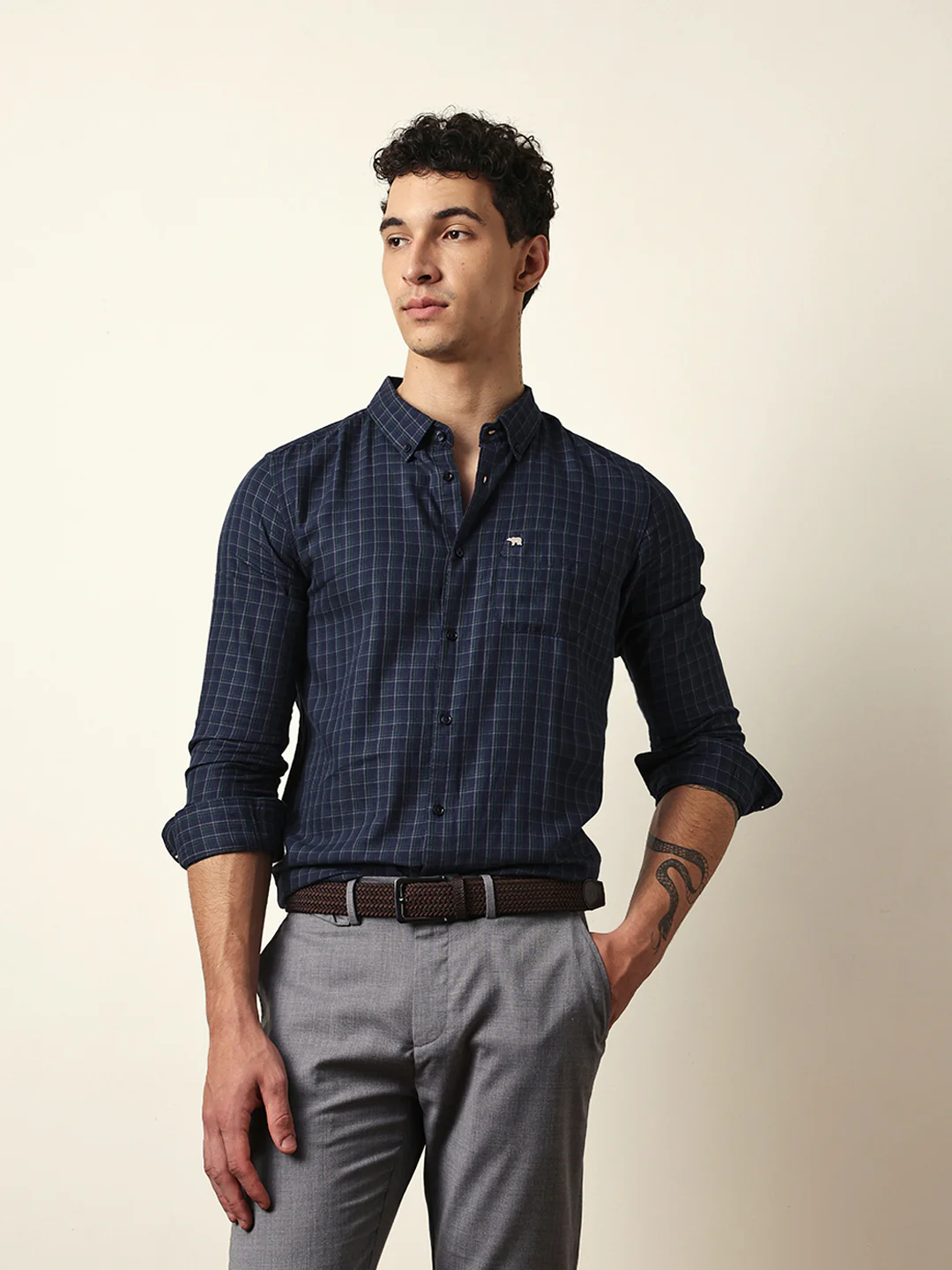 Men Modern Fit Casual Shirt - Image 3