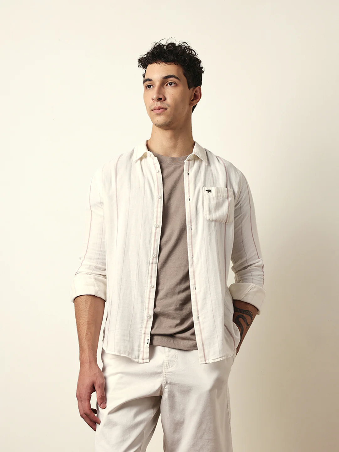 Men Modern Fit Casual Shirt - Image 3