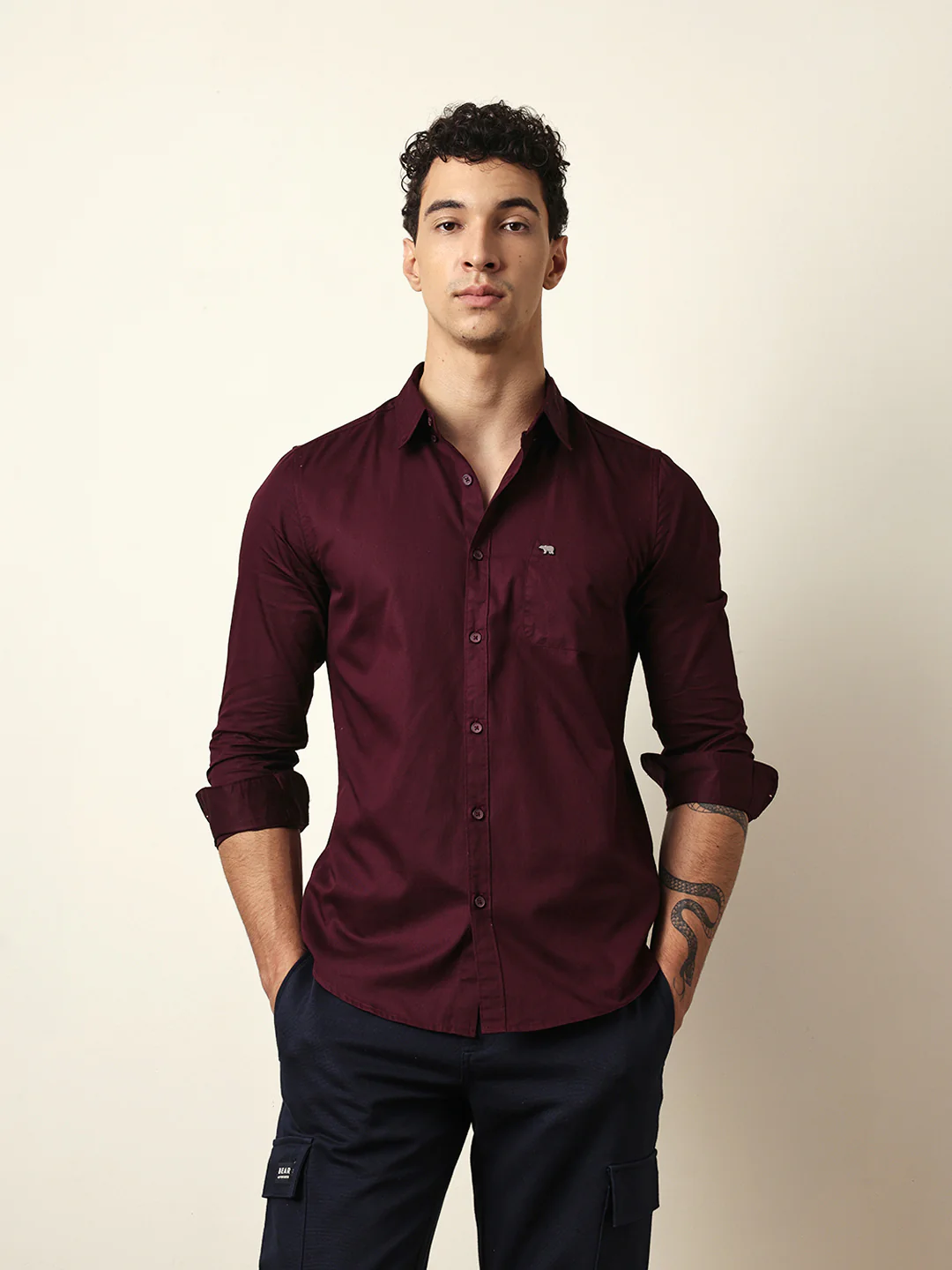 Men Modern Fit Casual Shirt - Image 3