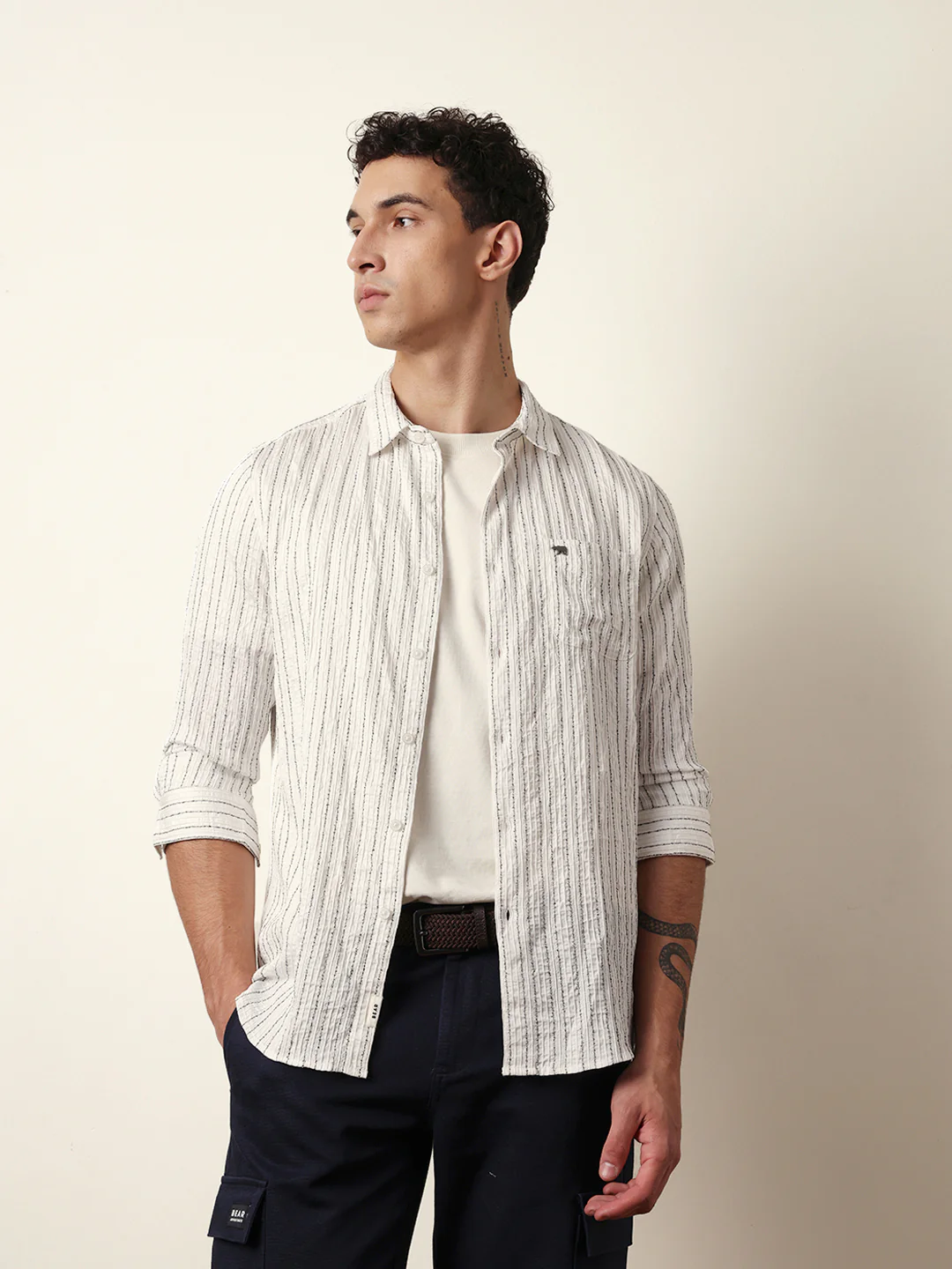 Men Modern Fit Casual Shirt - Image 3