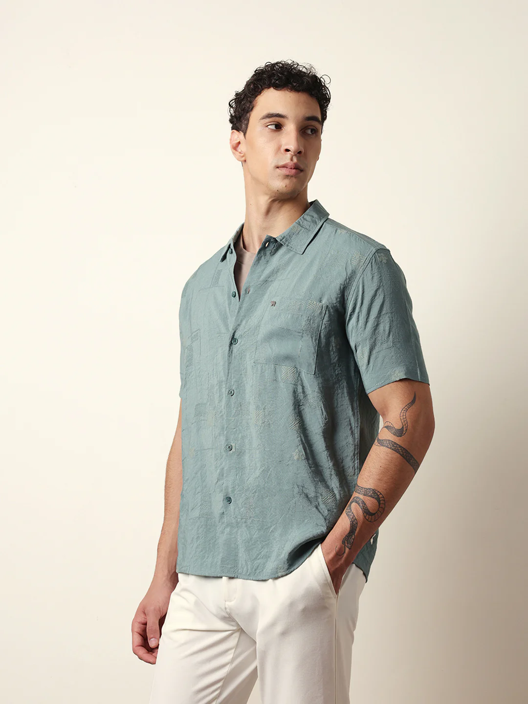 Men Modern Fit Casual Shirt - Image 4