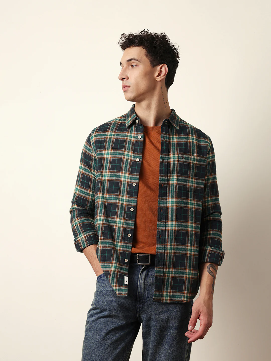 Men Modern Fit Casual Shirt - Image 3