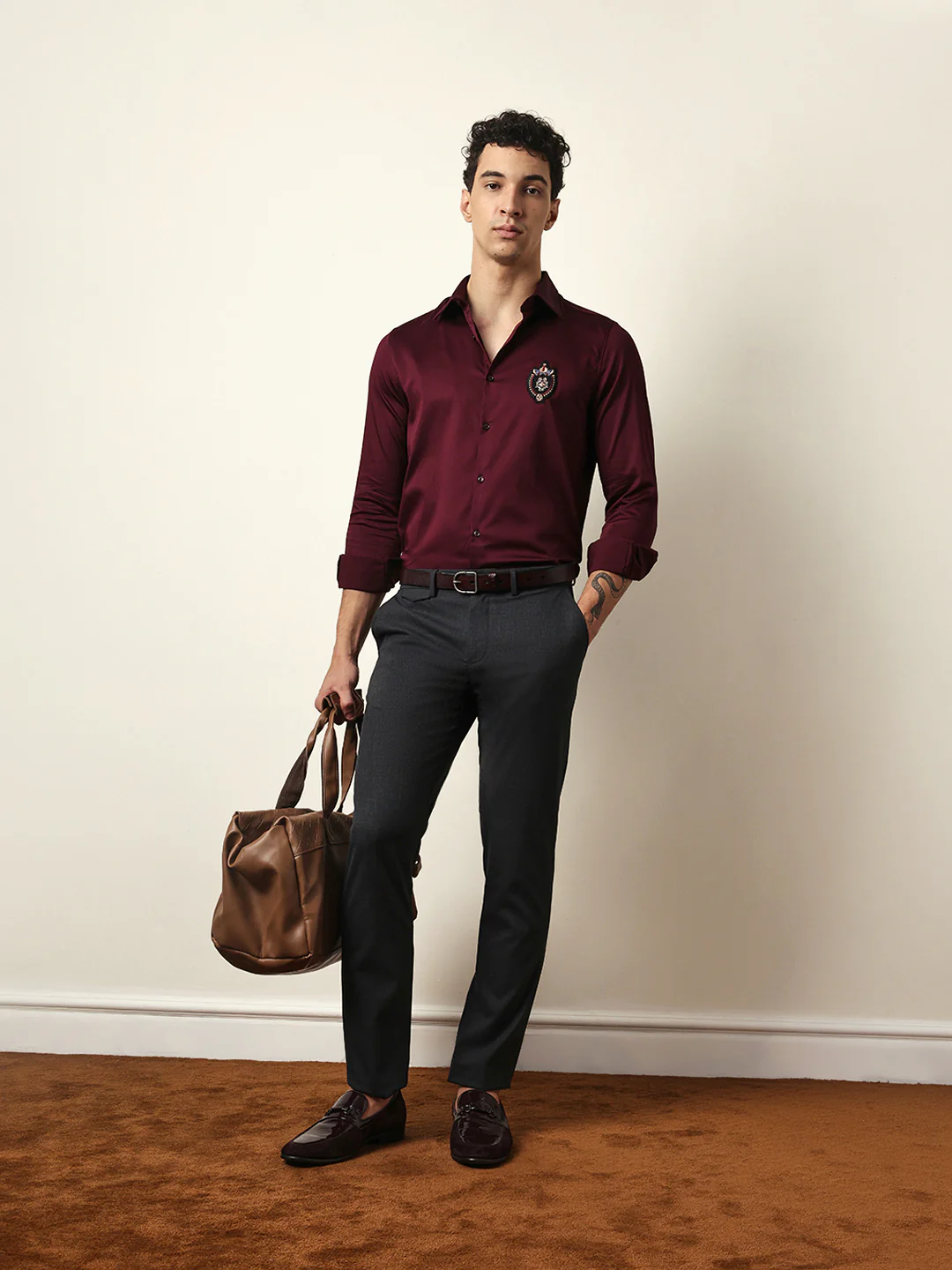 Men Modern Fit Casual Shirt - Image 2