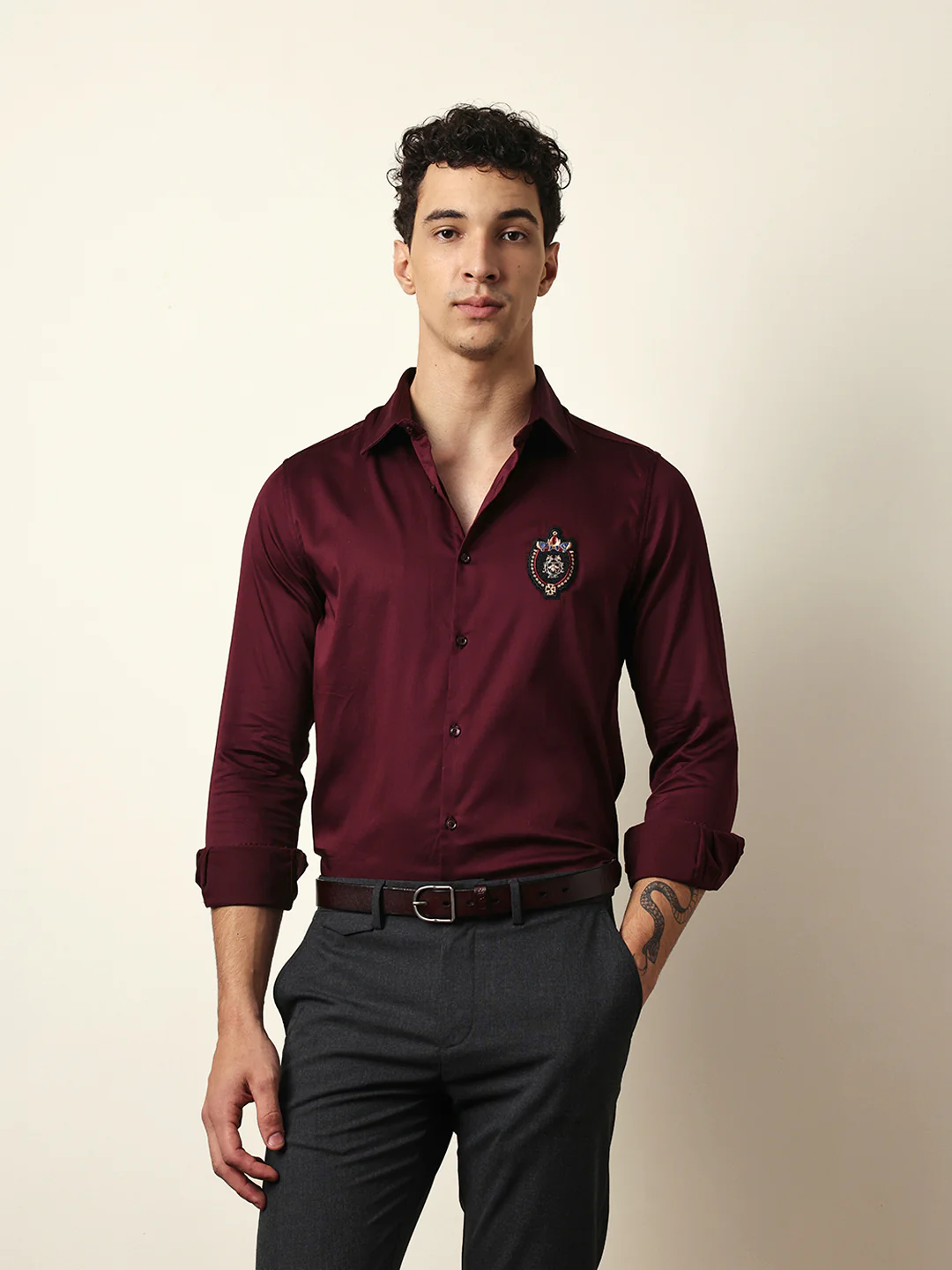Men Modern Fit Casual Shirt - Image 3