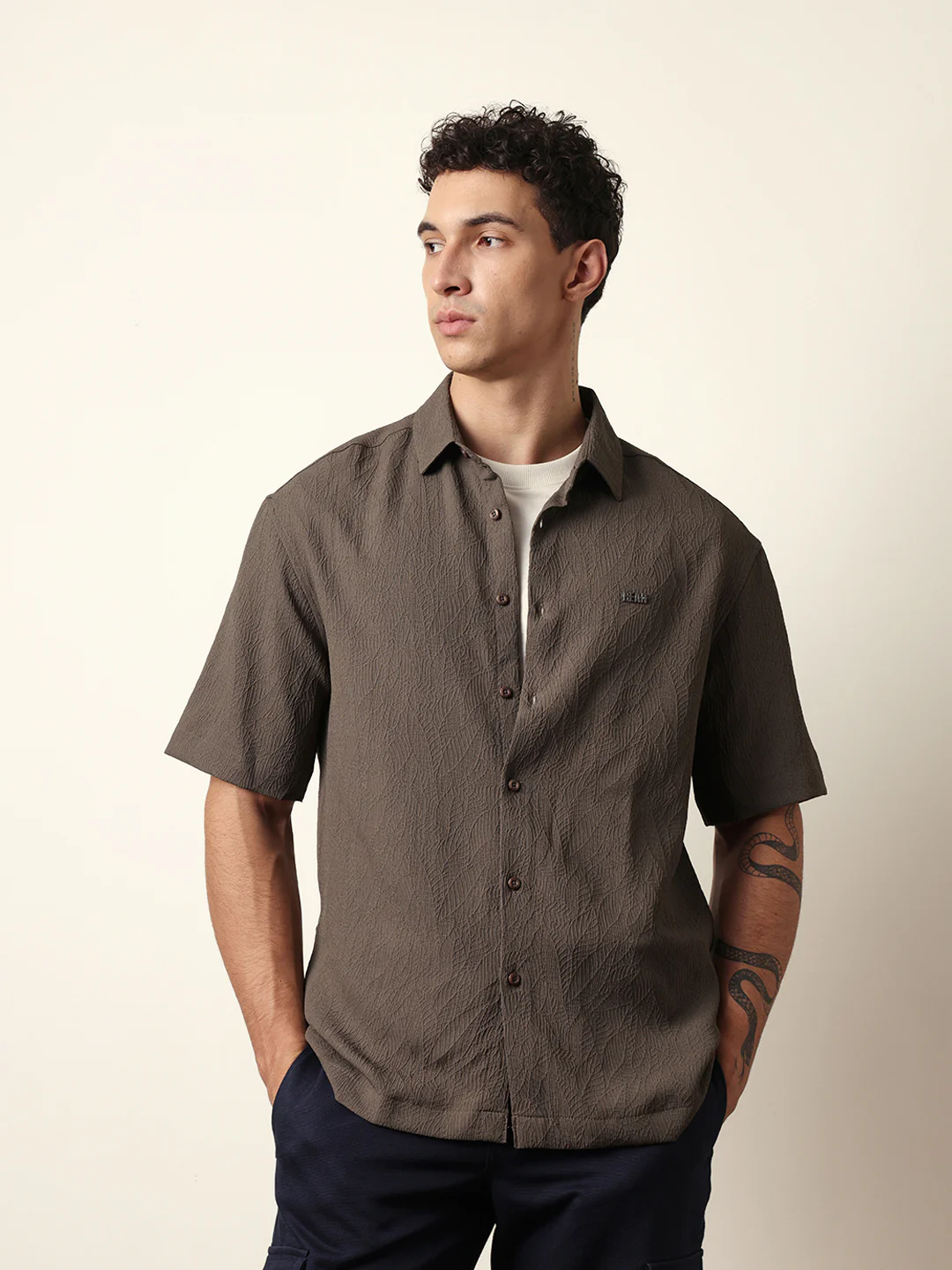 Men Modern Fit Casual Shirt - Image 3