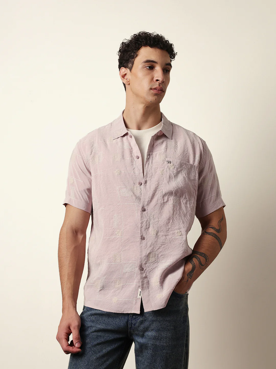 Men Modern Fit Casual Shirt - Image 3