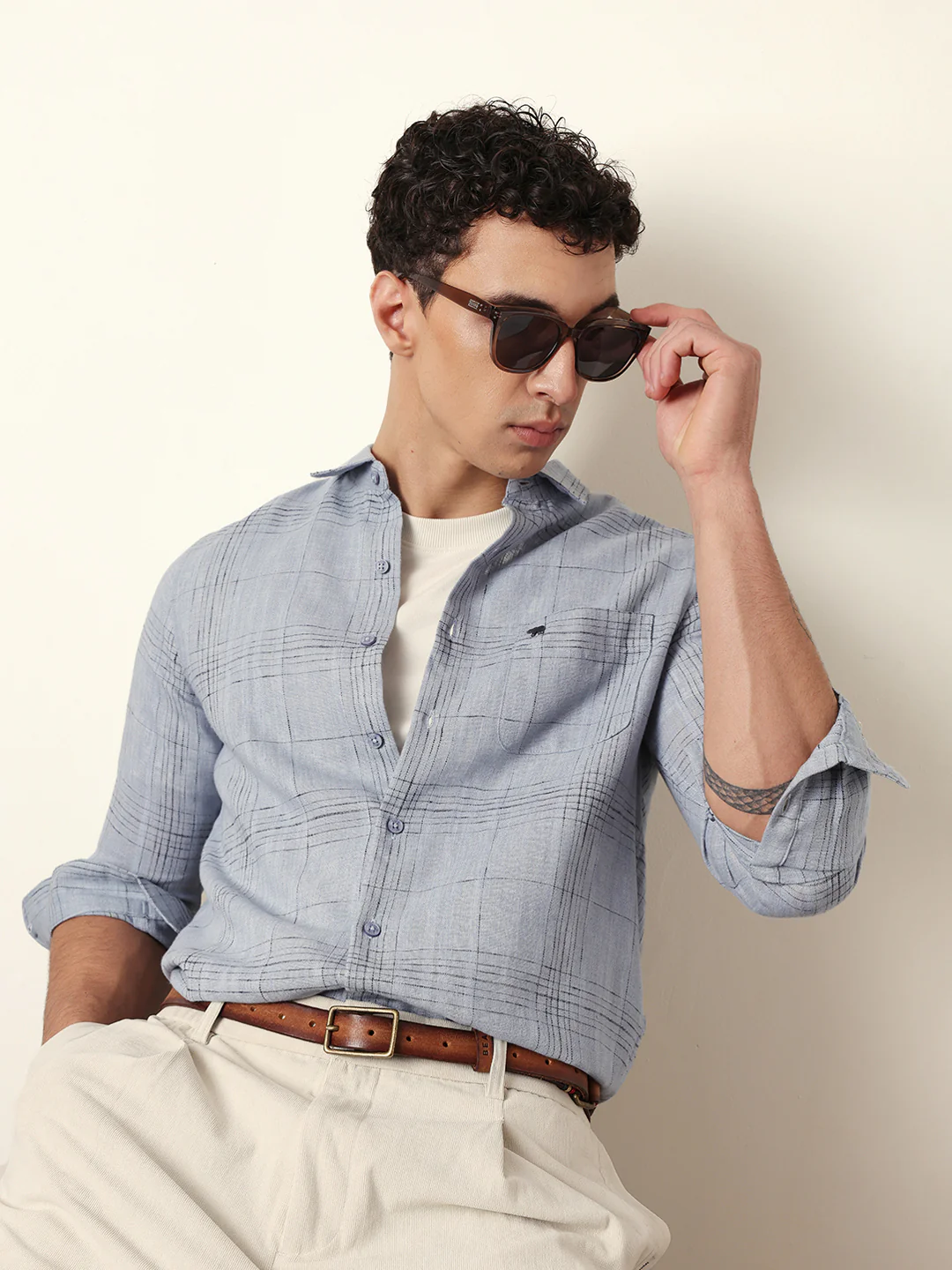 Men Modern Fit Casual Shirt