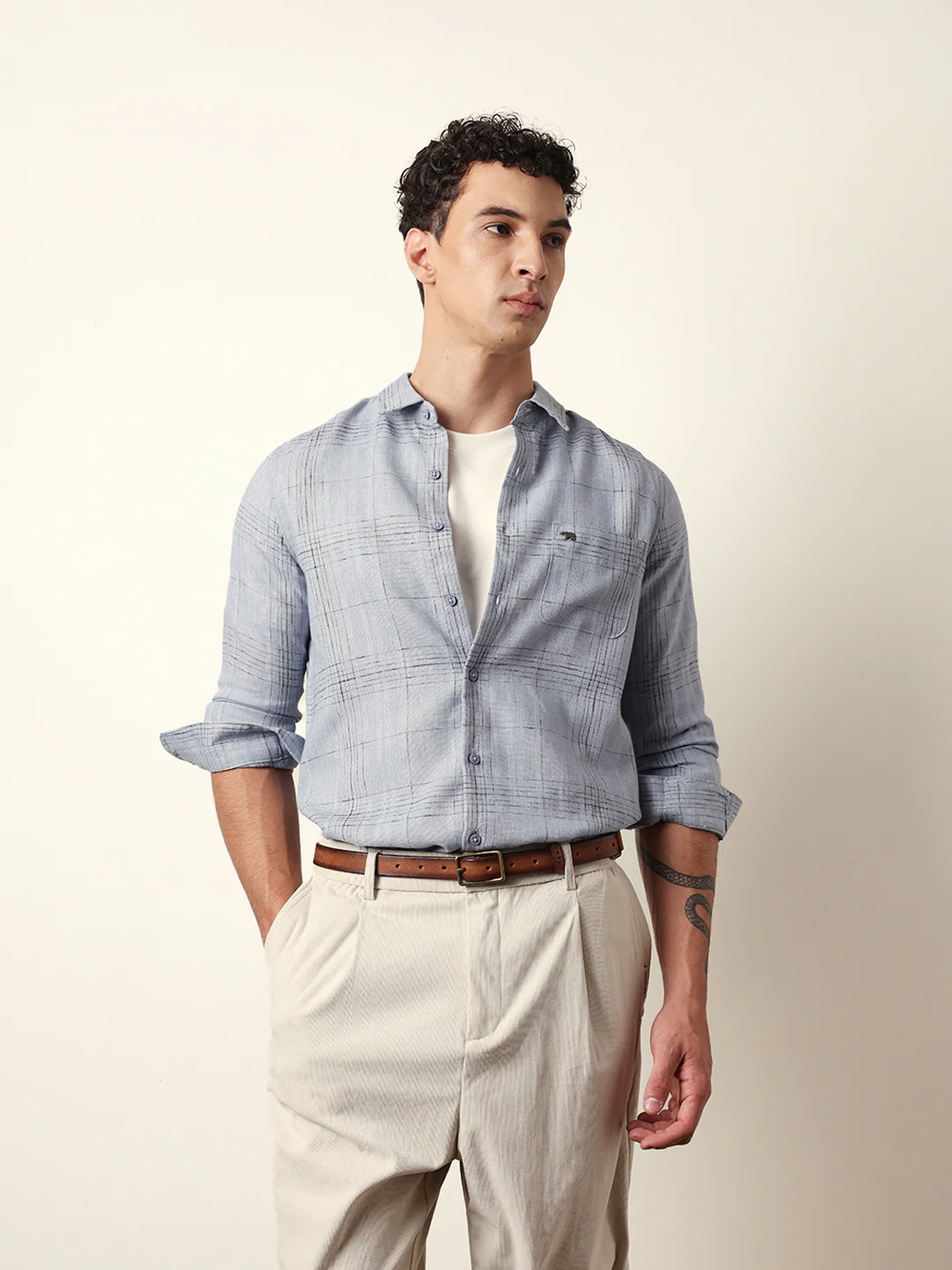 Men Modern Fit Casual Shirt - Image 3