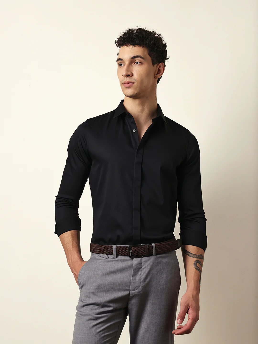Men Modern Fit Casual Shirt - Image 3