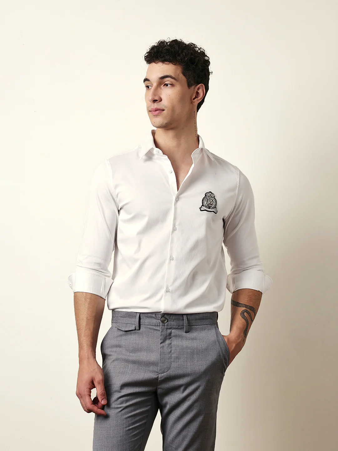 Men Modern Fit Casual Shirt - Image 3