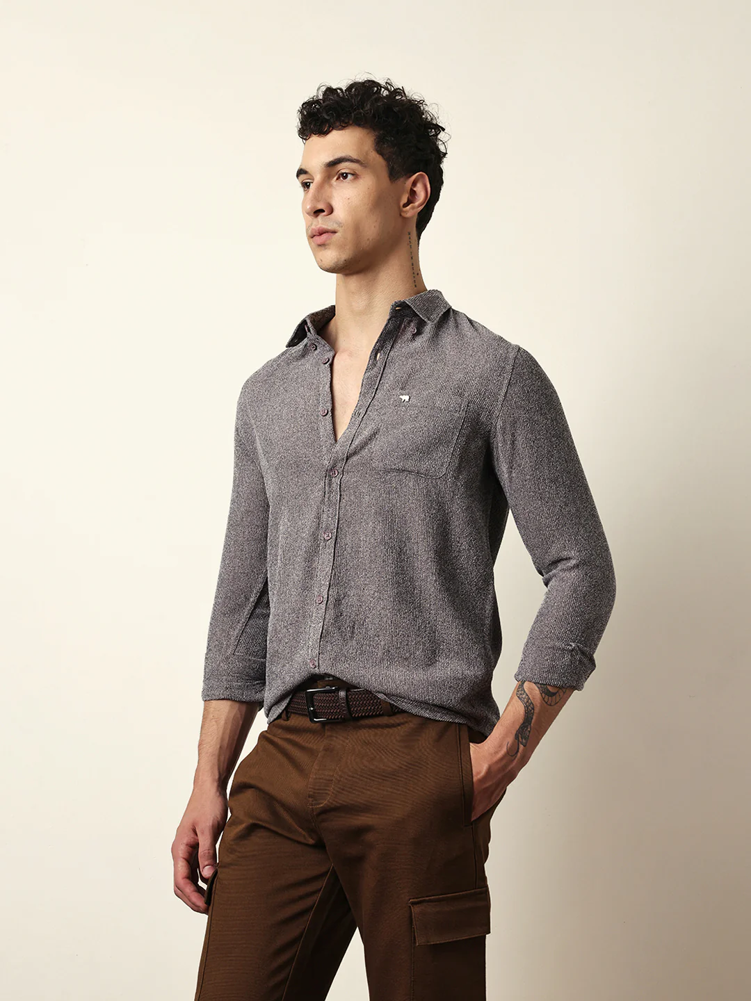 Men Modern Fit Casual Shirt - Image 4