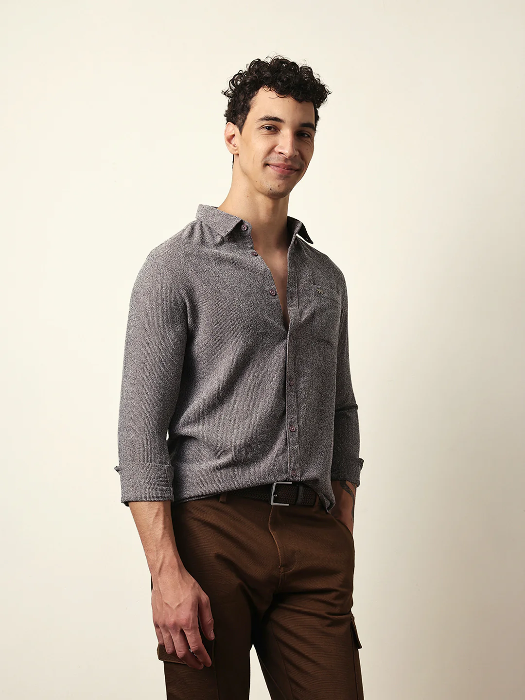 Men Modern Fit Casual Shirt - Image 5