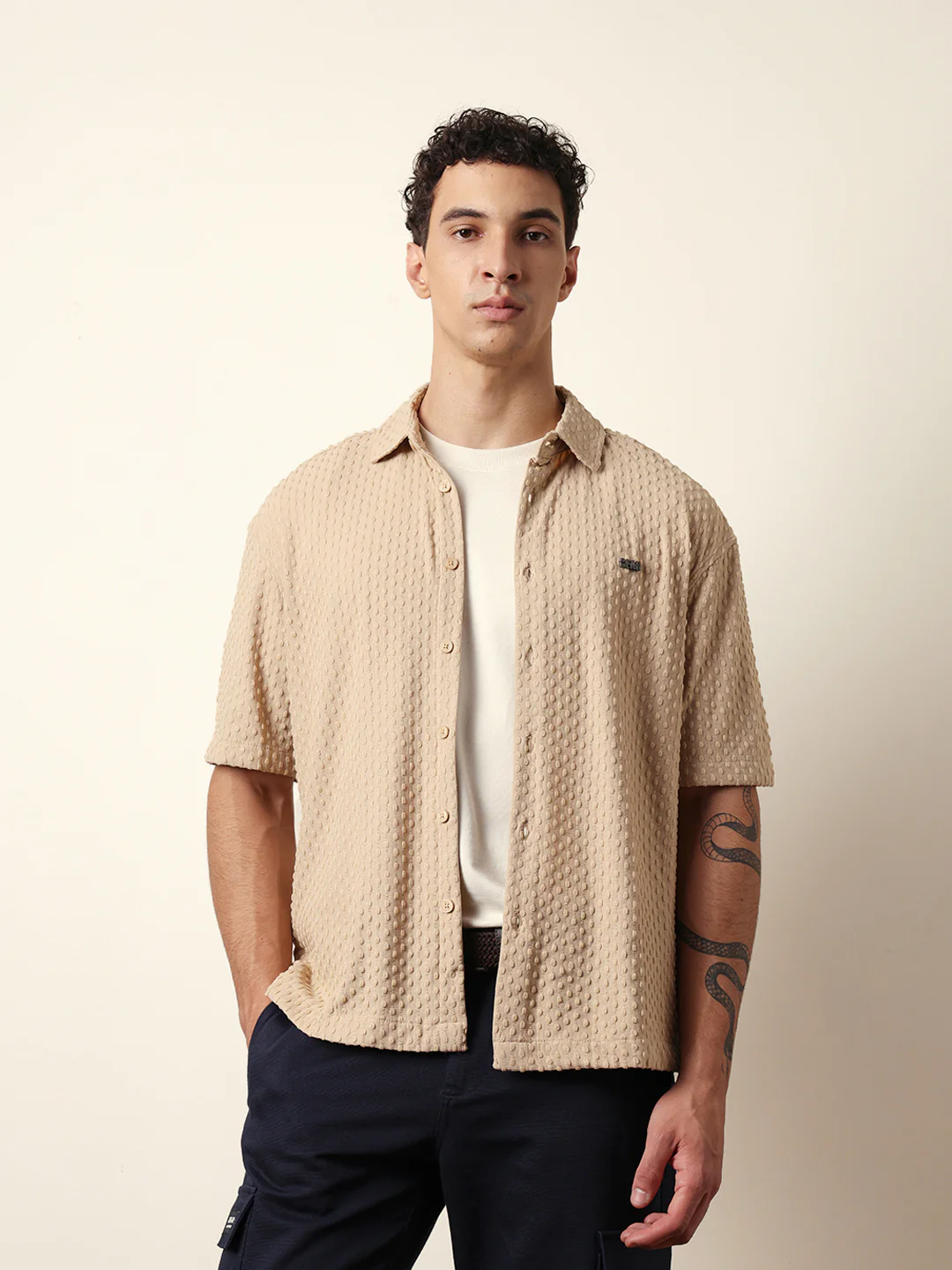 Men Modern Fit Casual Shirt - Image 3