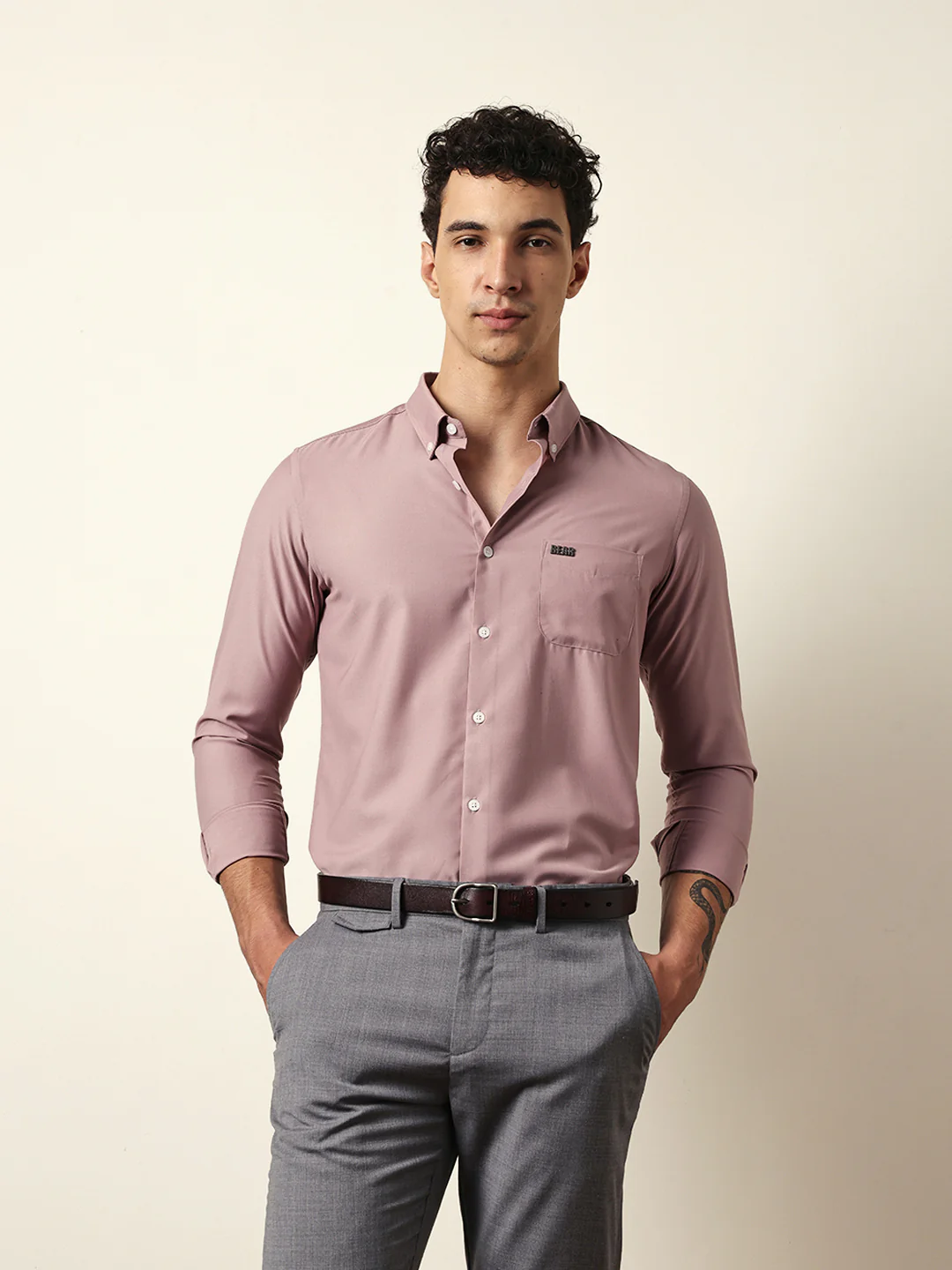 Men Modern Fit Casual Shirt - Image 3