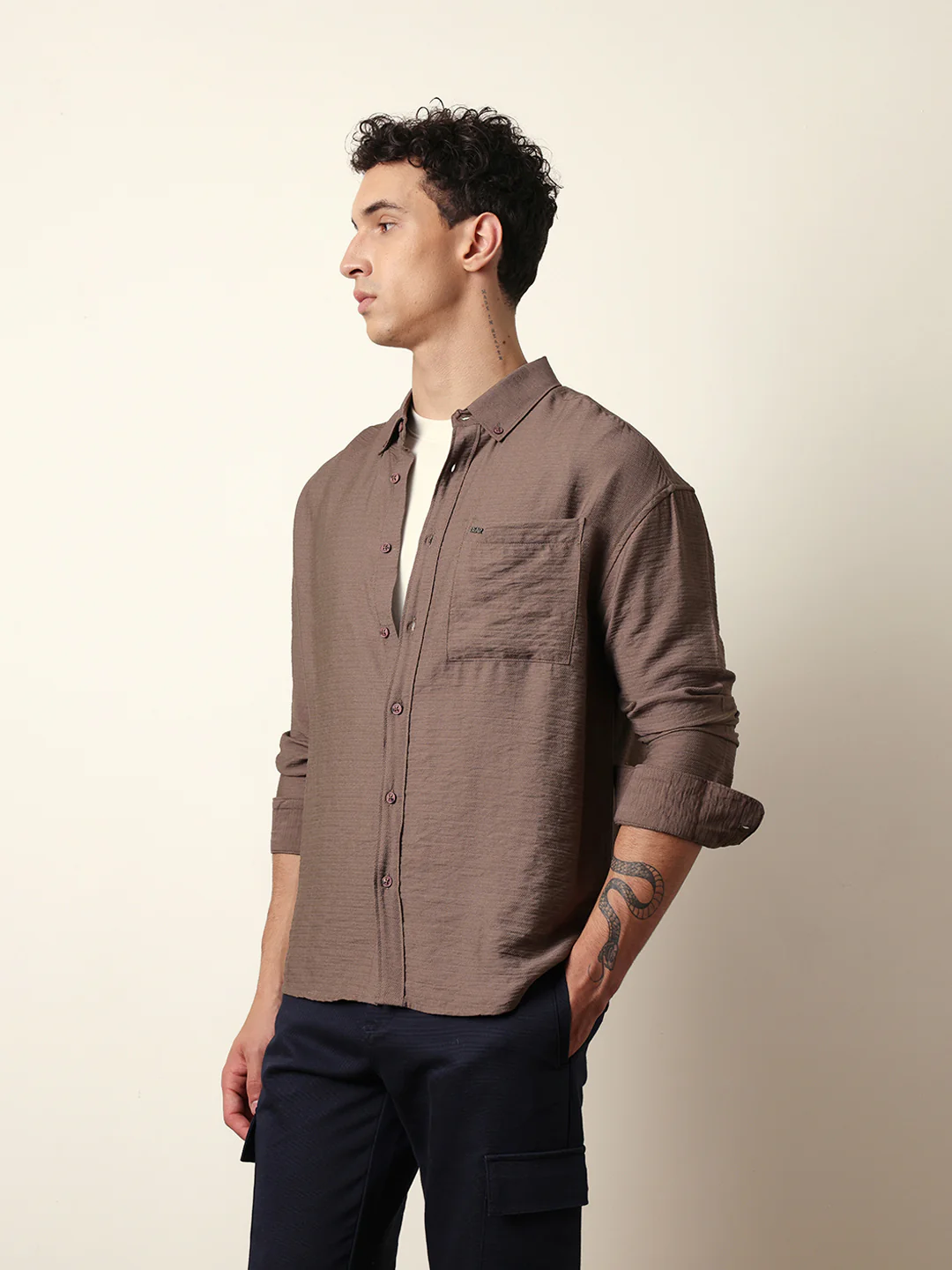 Men Modern Fit Casual Shirt - Image 4