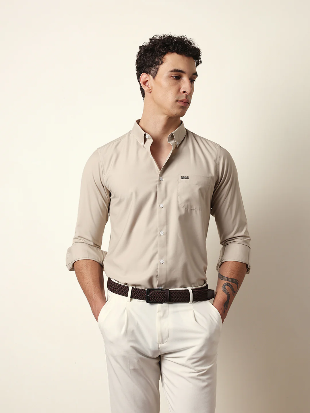 Men Modern Fit Casual Shirt - Image 3
