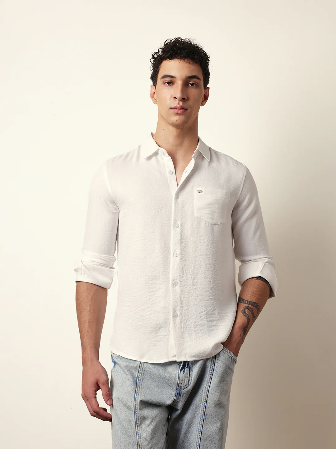 Men Modern Fit Casual Shirt - Image 3