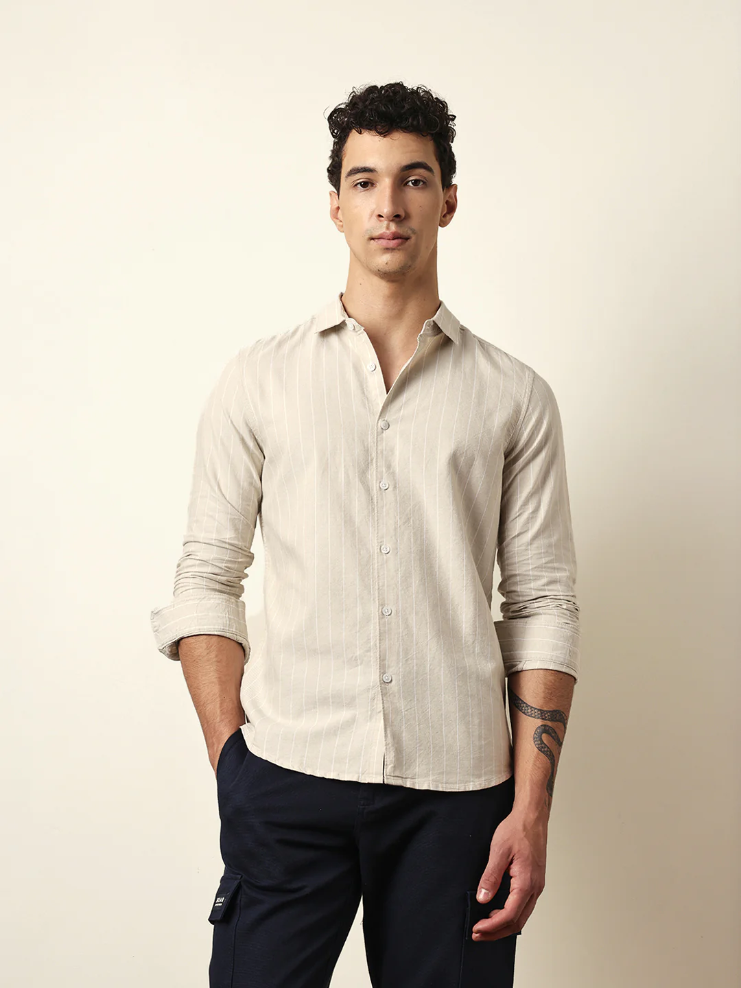 Men Modern Fit Casual Shirt - Image 3