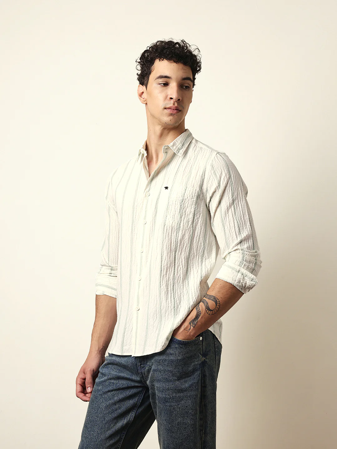 Men Modern Fit Casual Shirt - Image 4