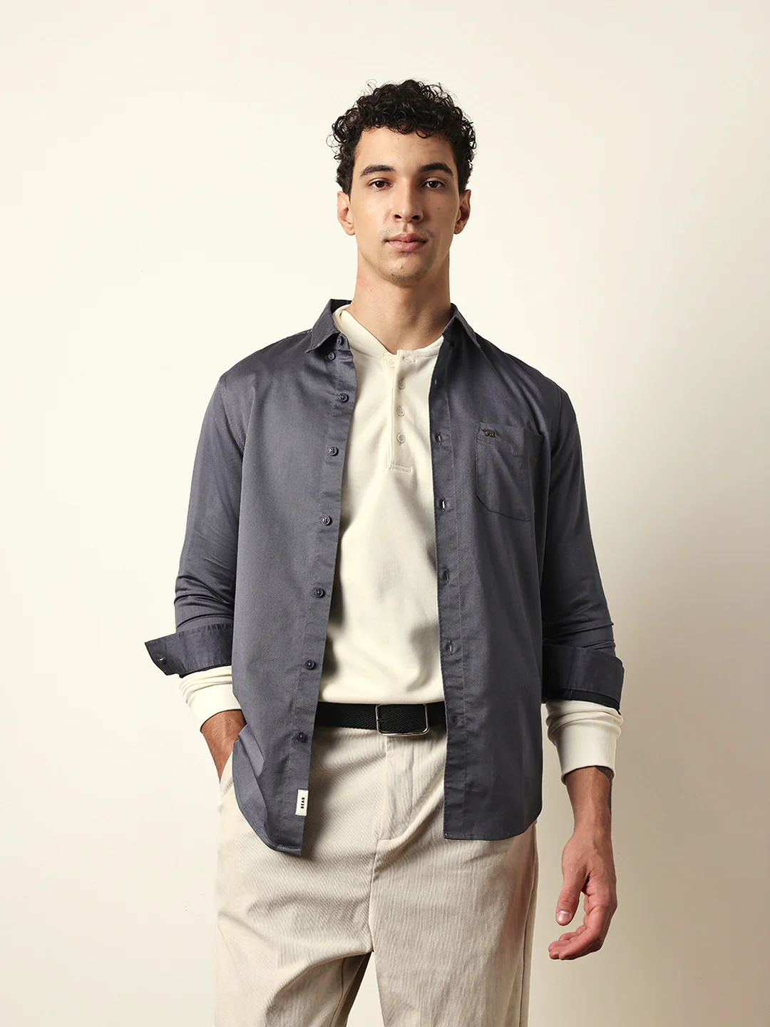 Men Modern Fit Casual Shirt - Image 3