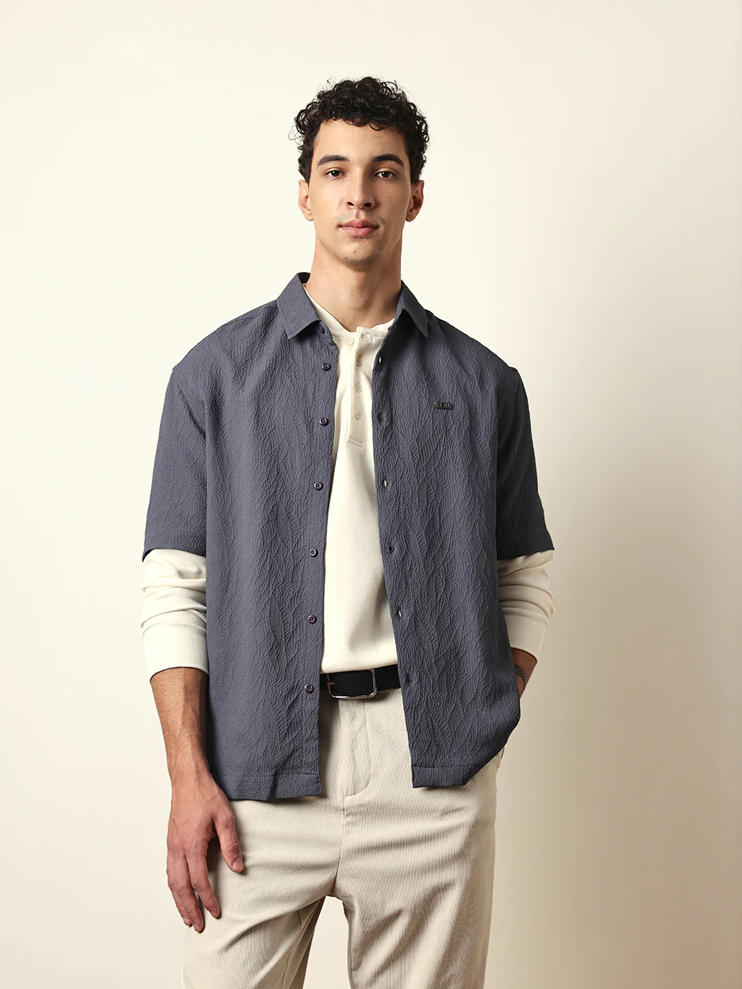 Men Modern Fit Casual Shirt - Image 3