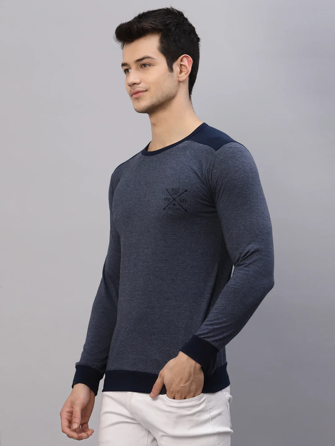 Men Modern Minimalism Solid T-Shirt - Image 4