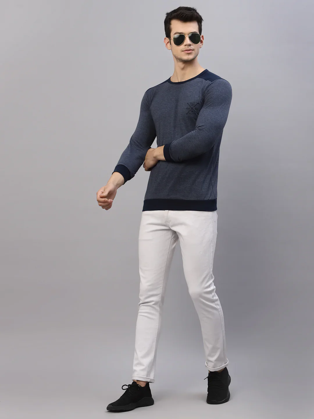 Men Modern Minimalism Solid T-Shirt - Image 6
