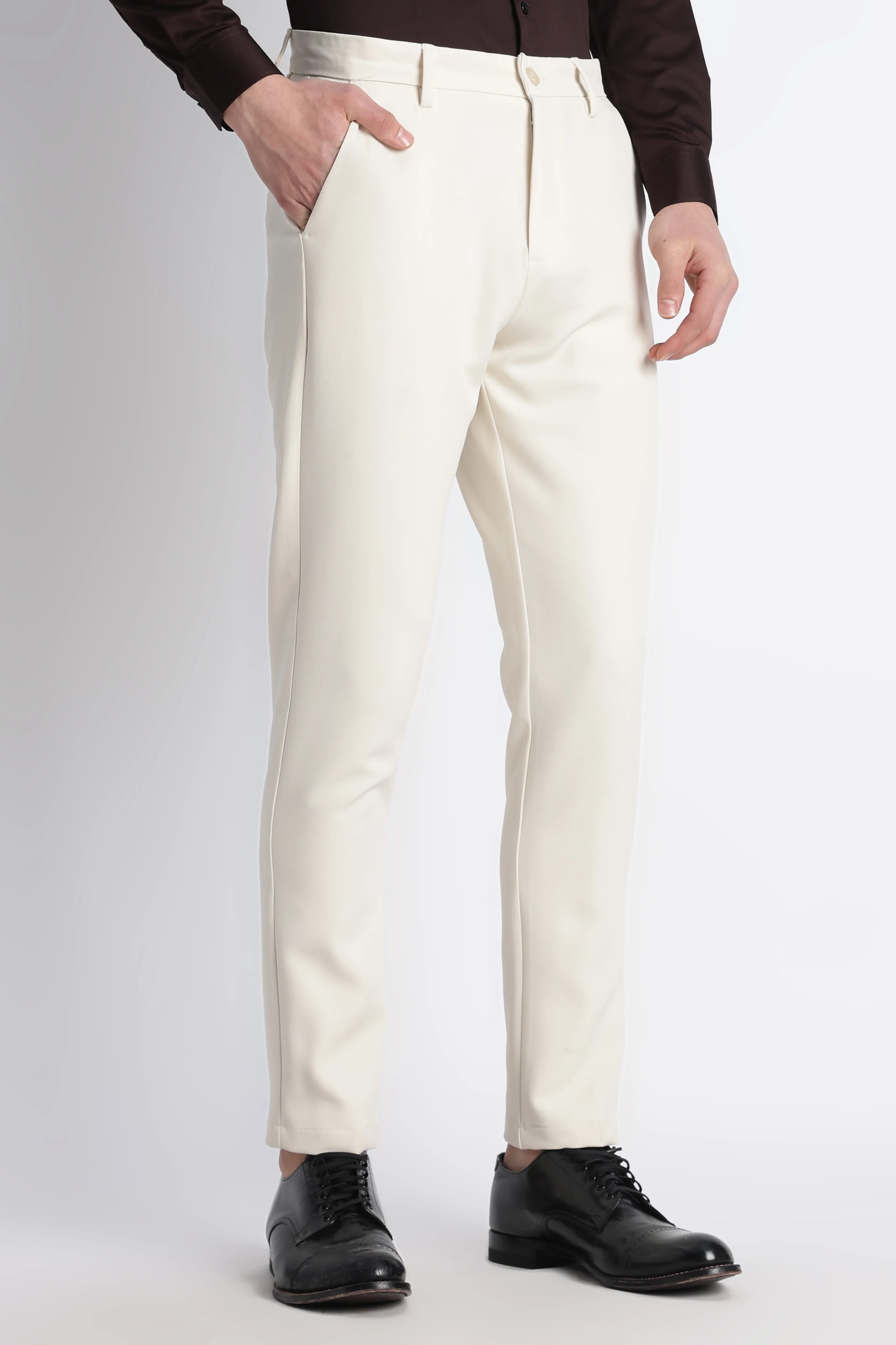 Men Modern Slim Fit Trousers - Image 5