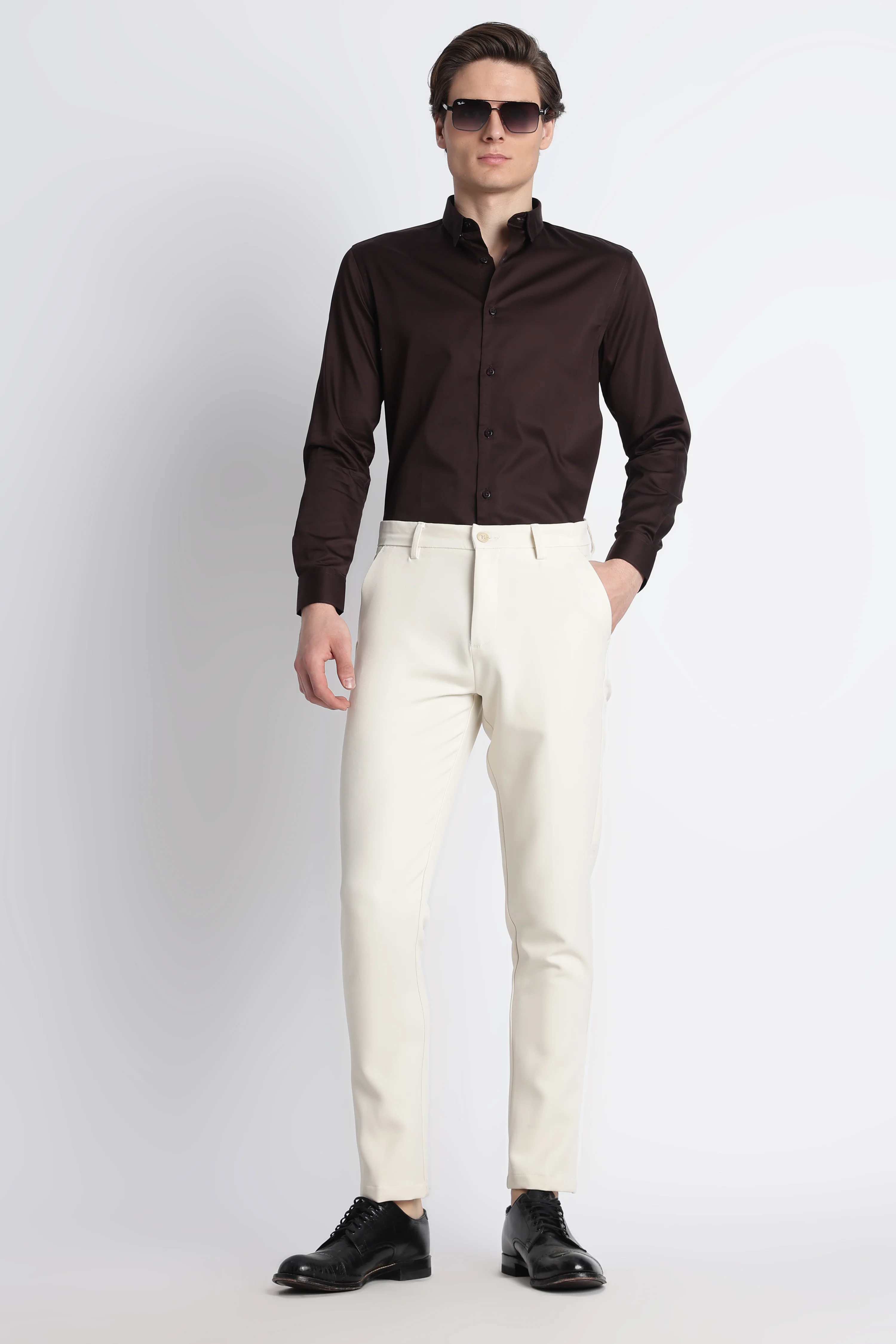 Men Modern Slim Fit Trousers - Image 8