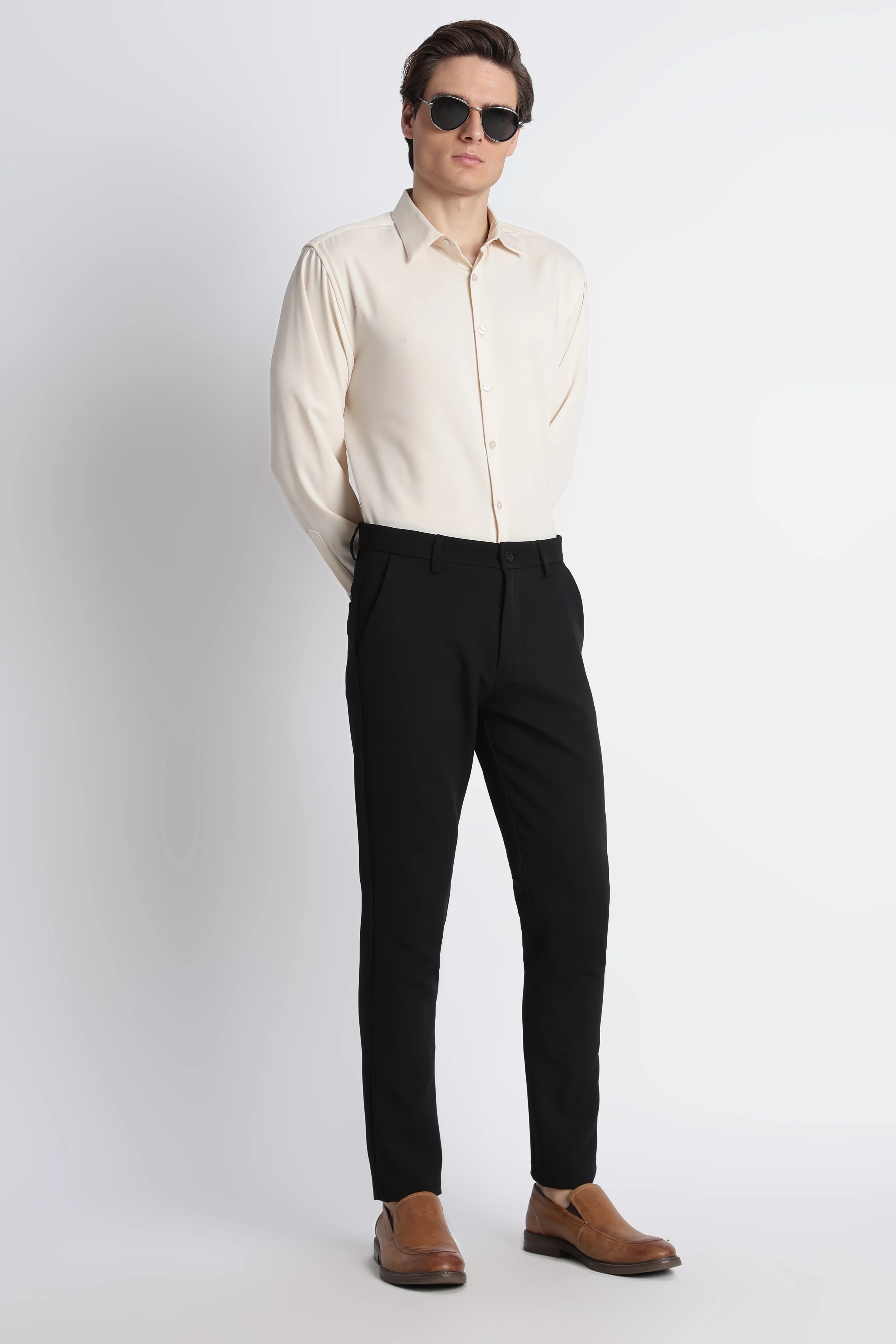 Men Modern Slim Fit Trousers - Image 11