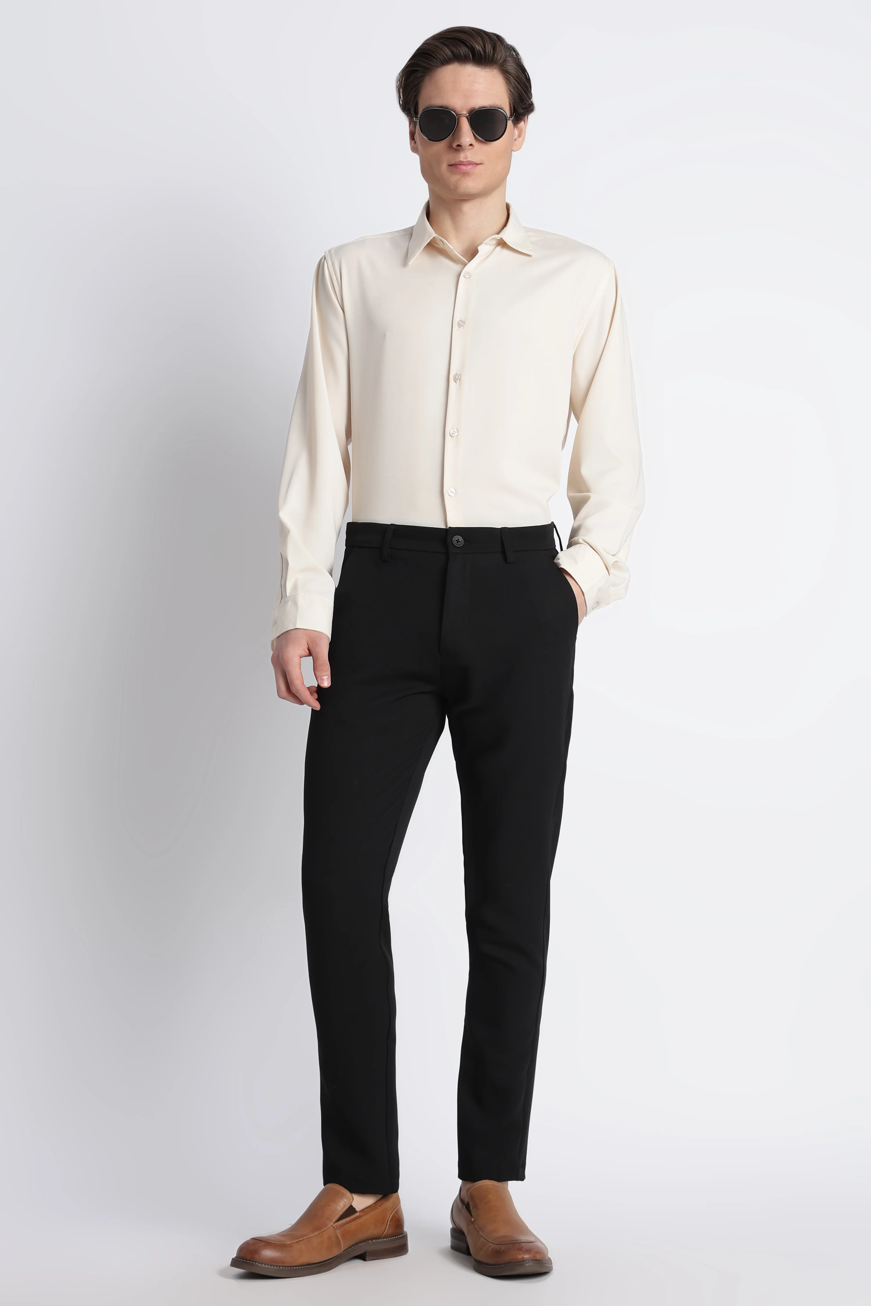 Men Modern Slim Fit Trousers - Image 12