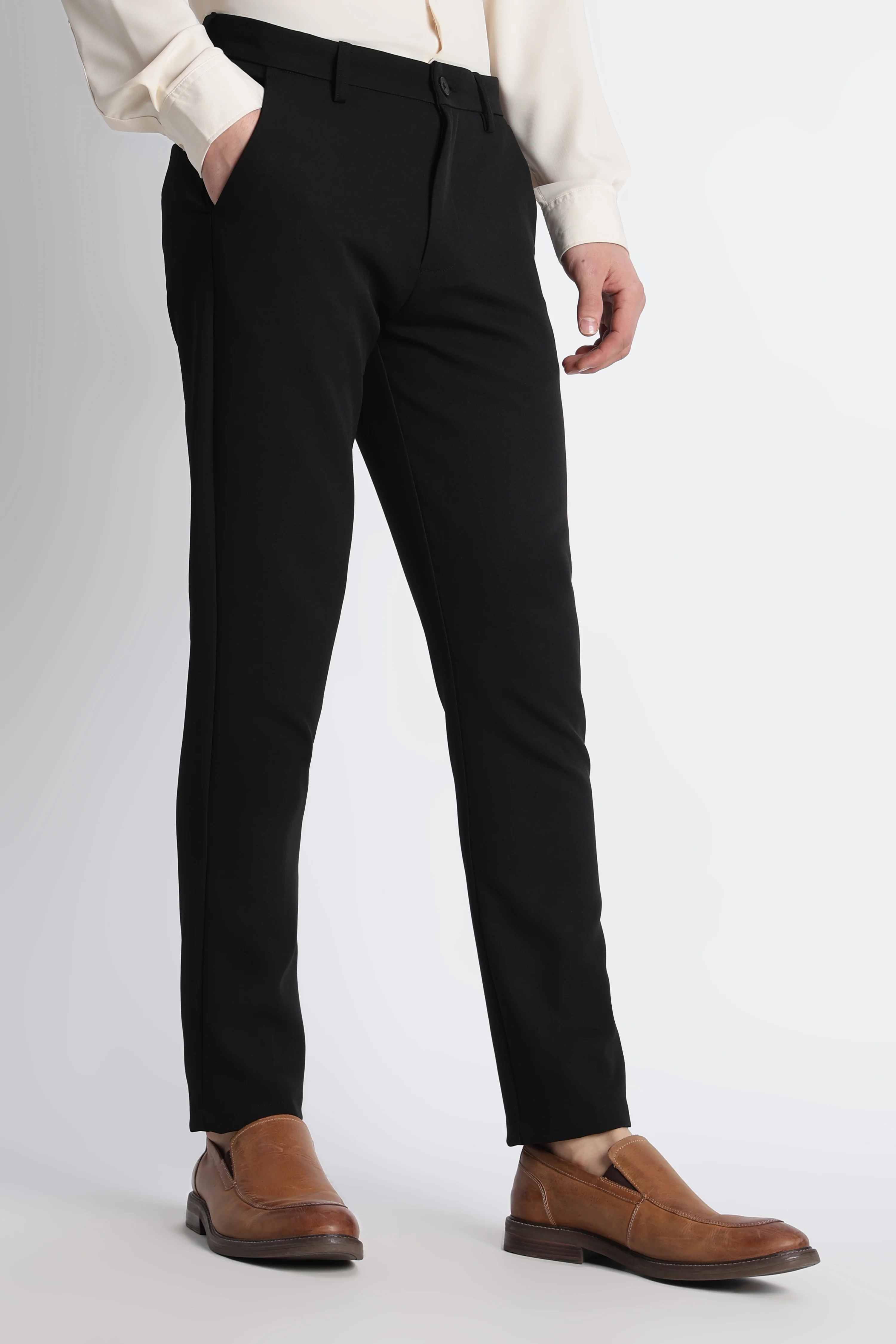 Men Modern Slim Fit Trousers - Image 8