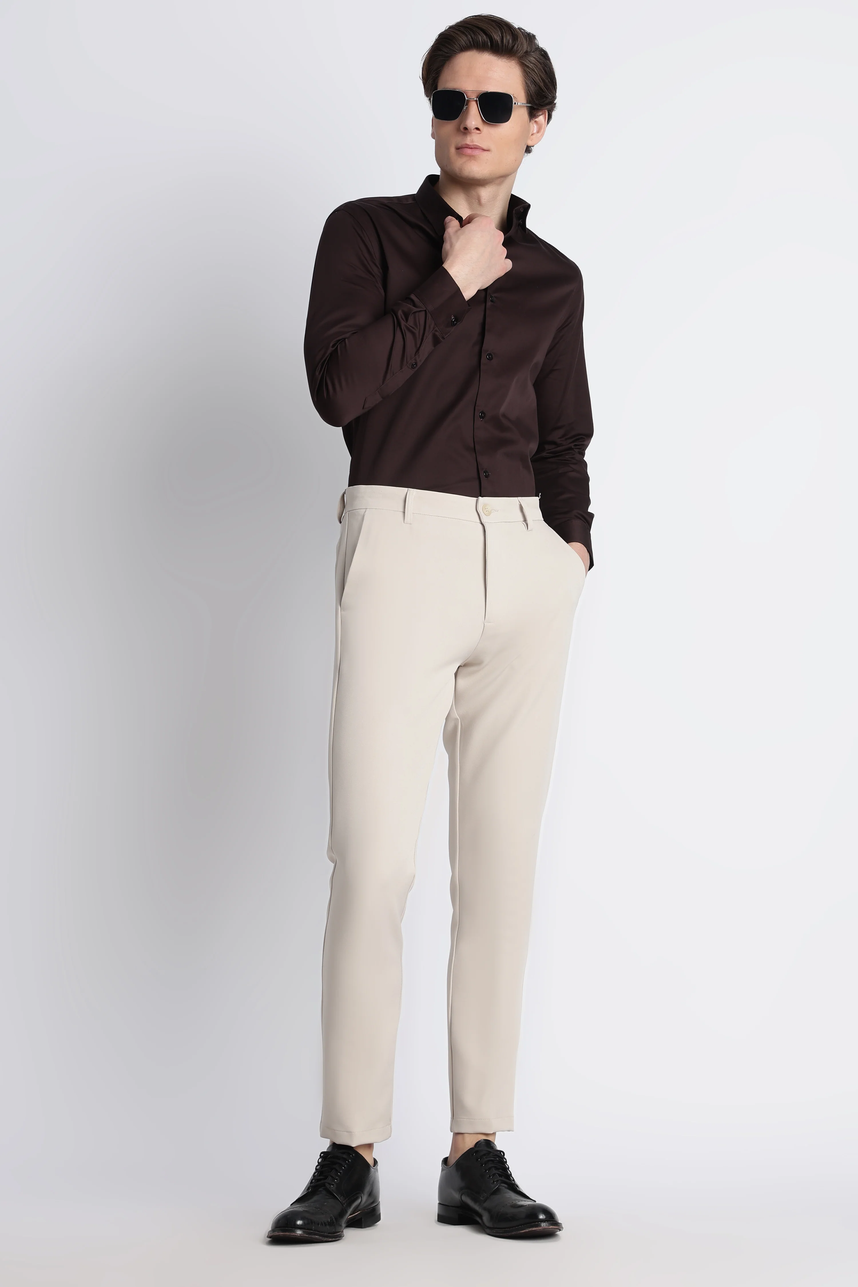 Men Modern Slim Fit Trousers - Image 6