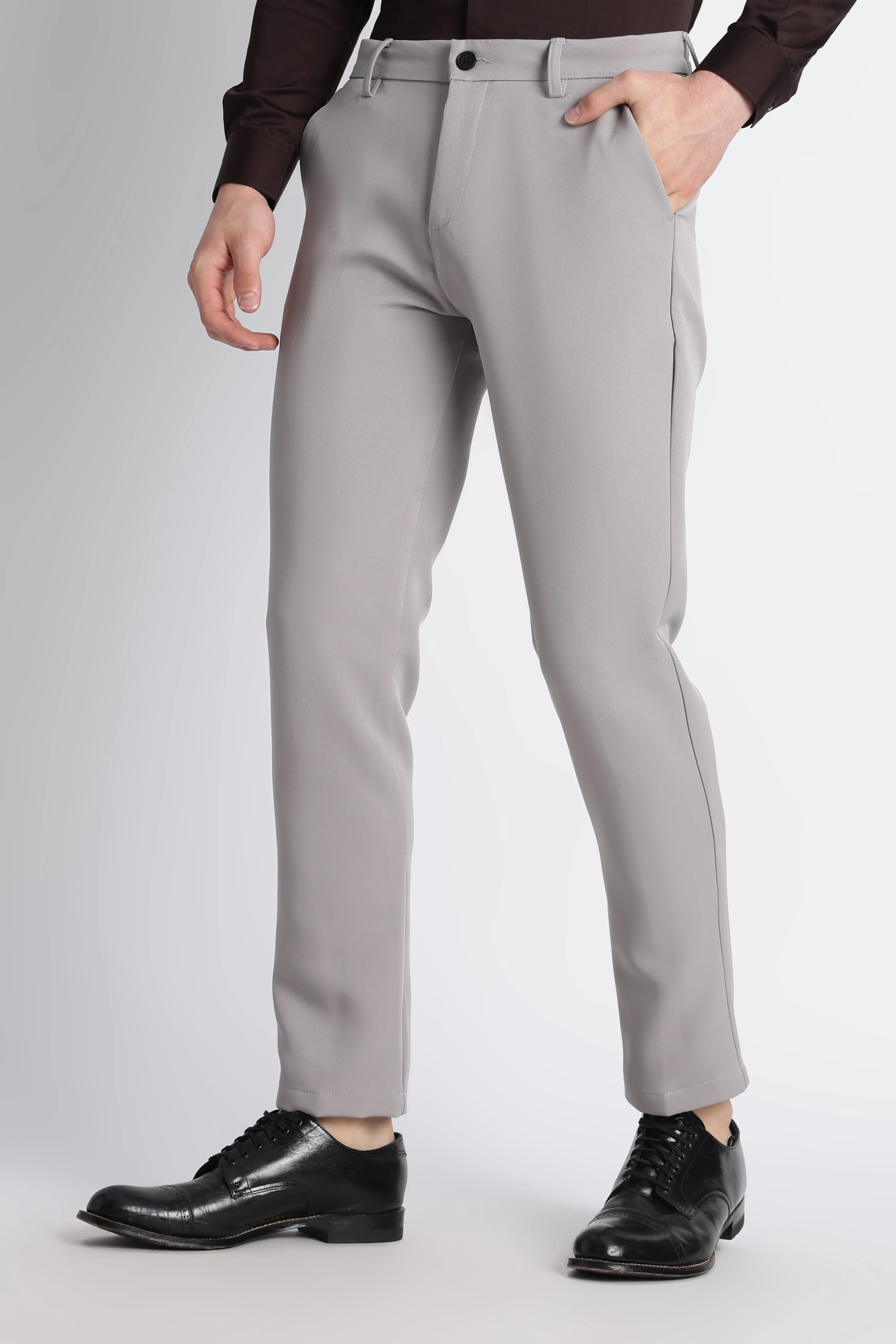 Men Modern Slim Fit Trousers - Image 3