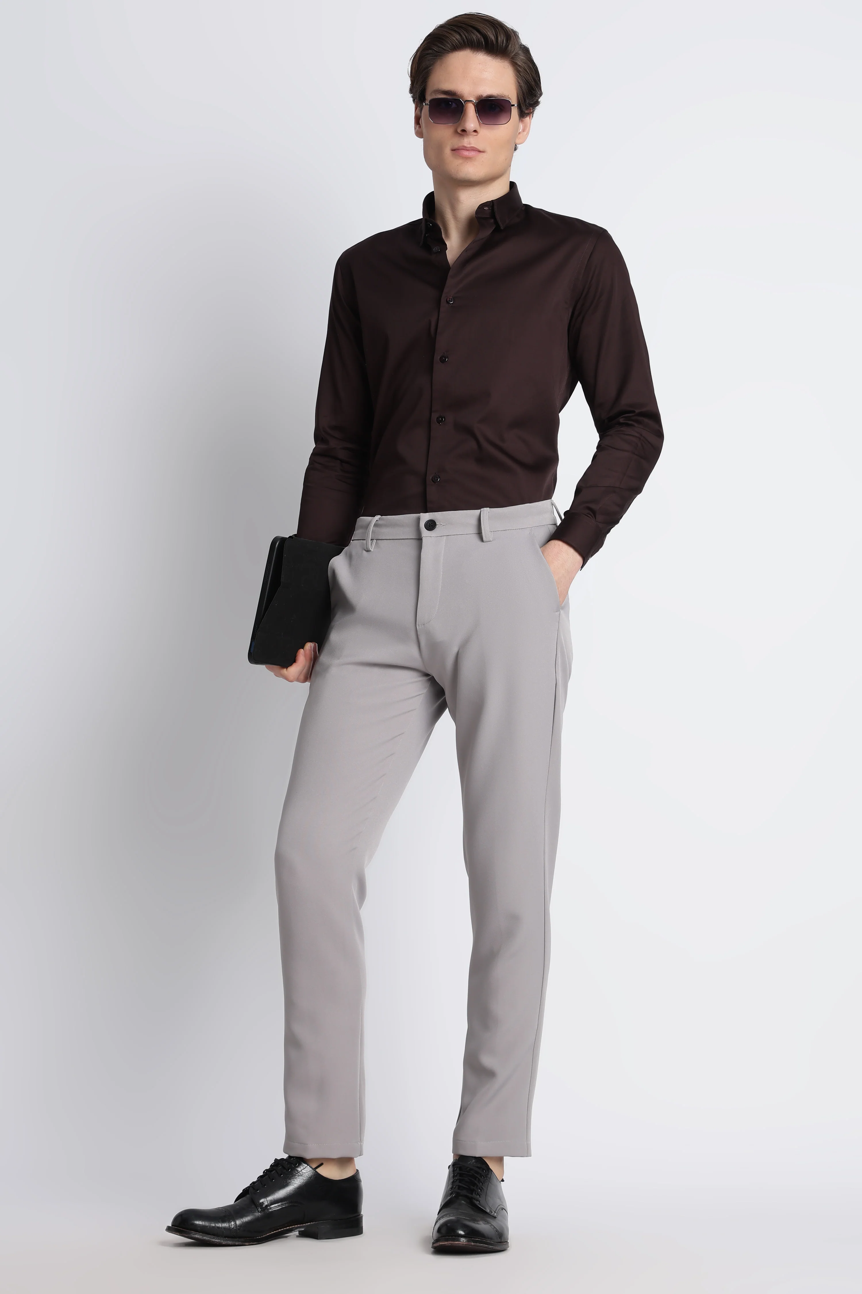 Men Modern Slim Fit Trousers - Image 4