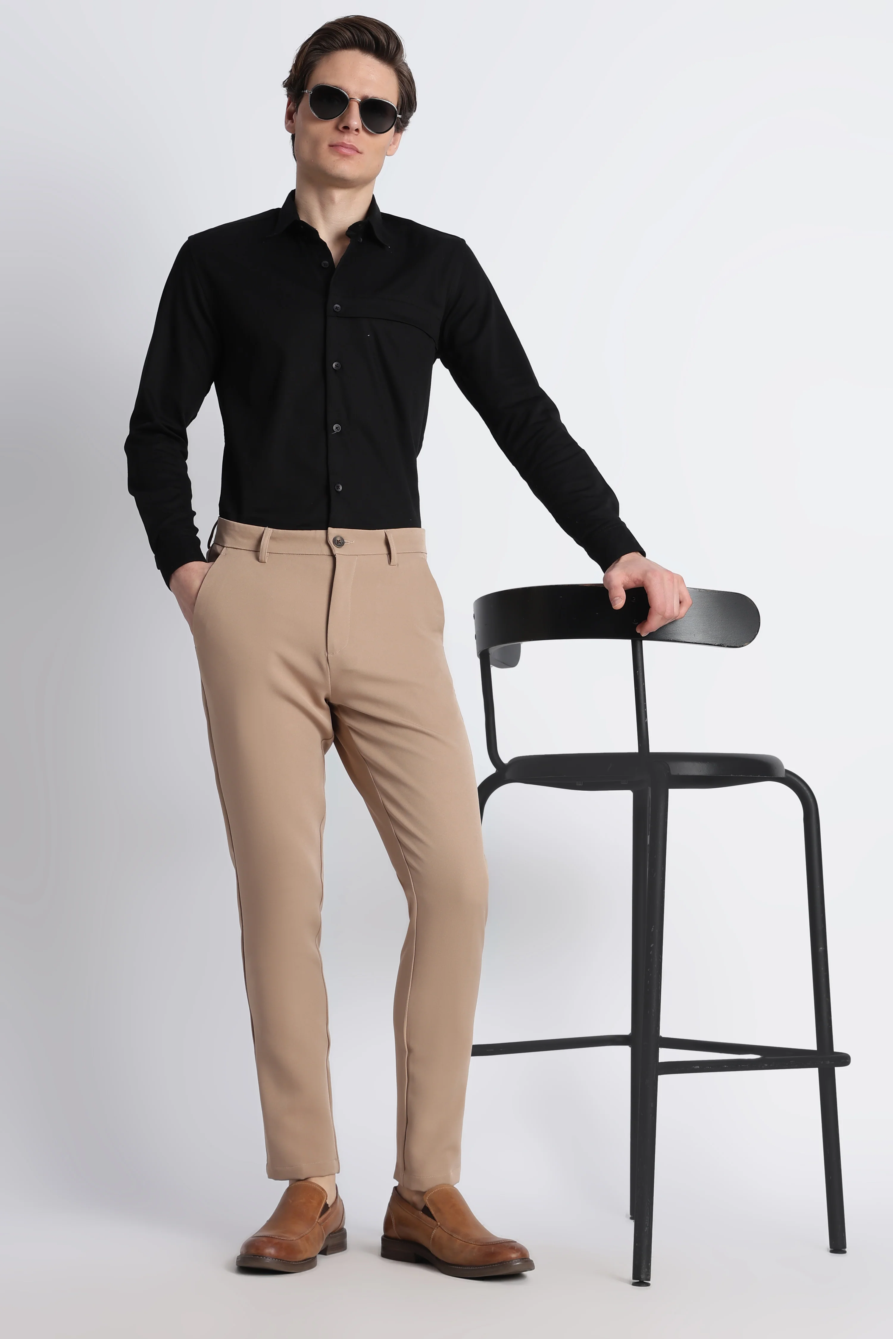 Men Modern Slim Fit Trousers - Image 4