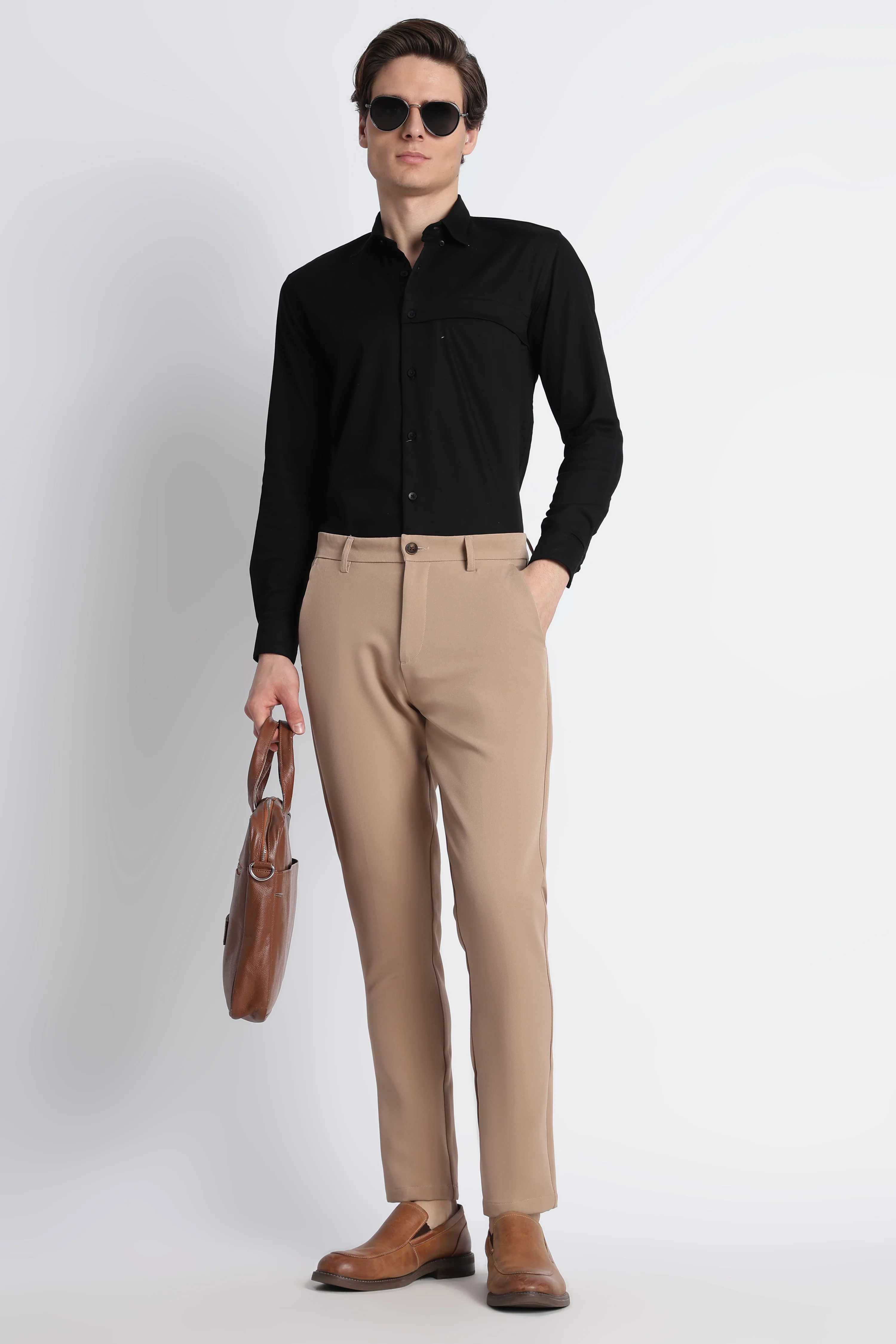 Men Modern Slim Fit Trousers - Image 5