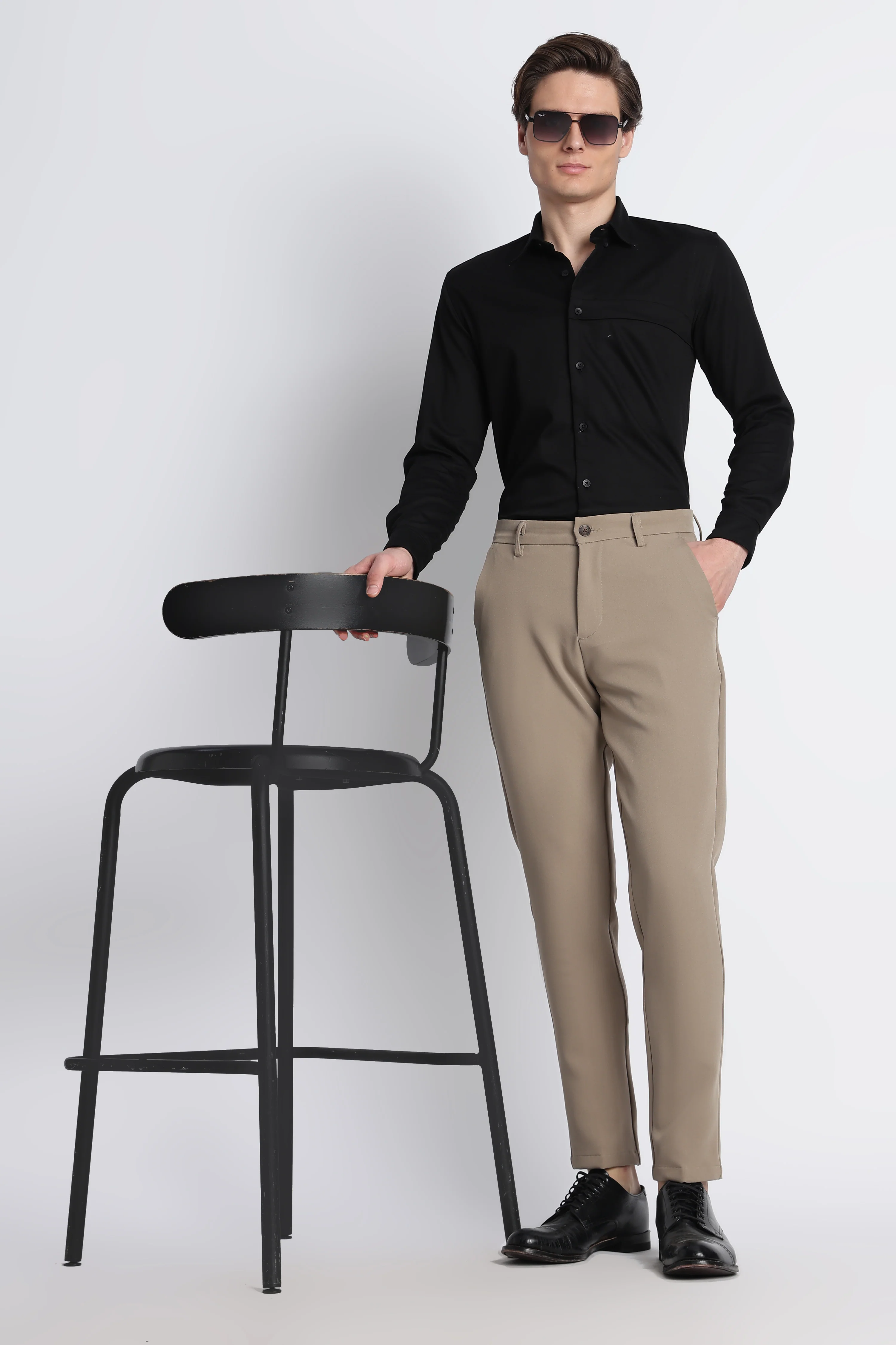 Men Modern Slim Fit Trousers - Image 4