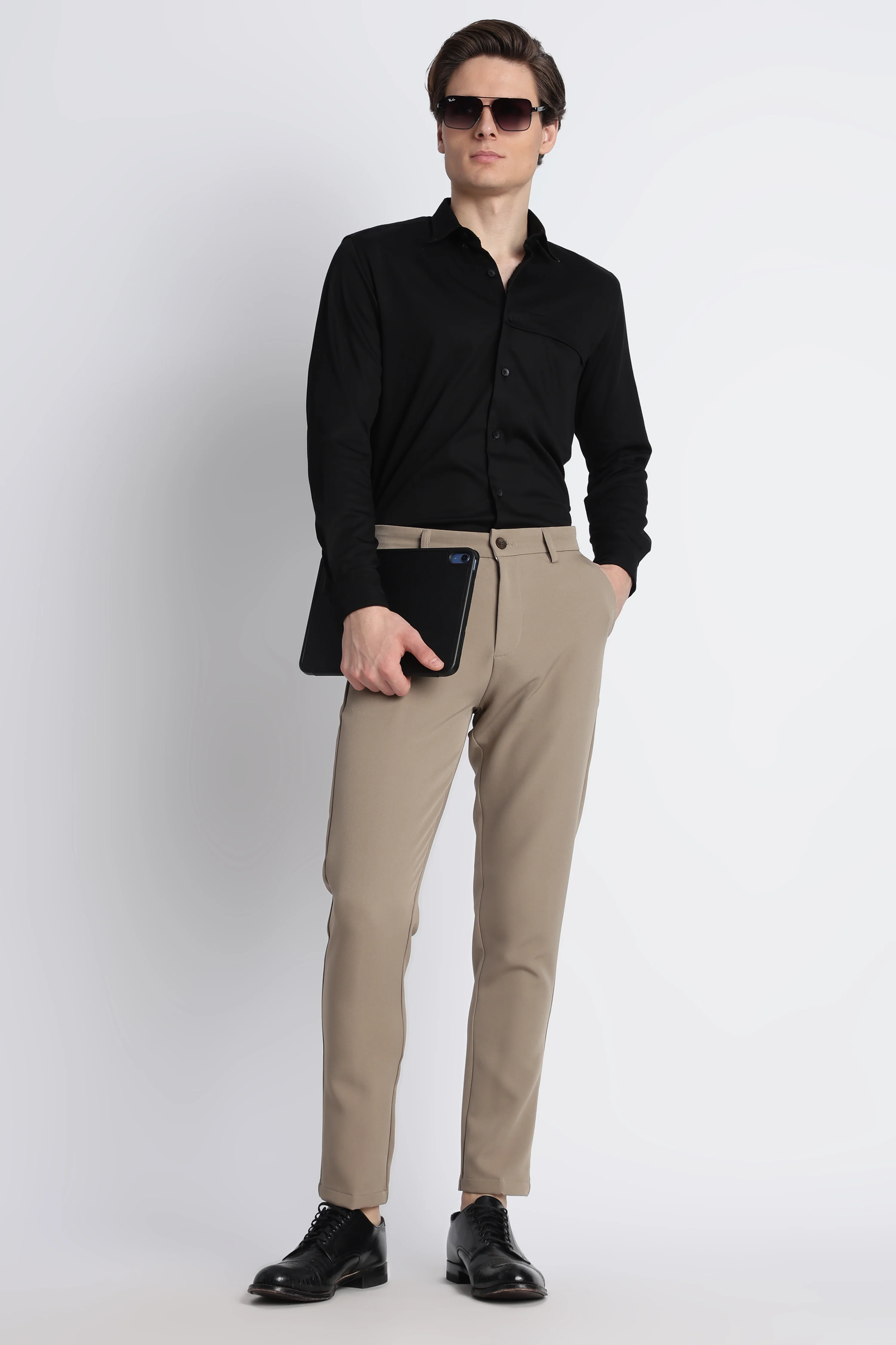 Men Modern Slim Fit Trousers - Image 5